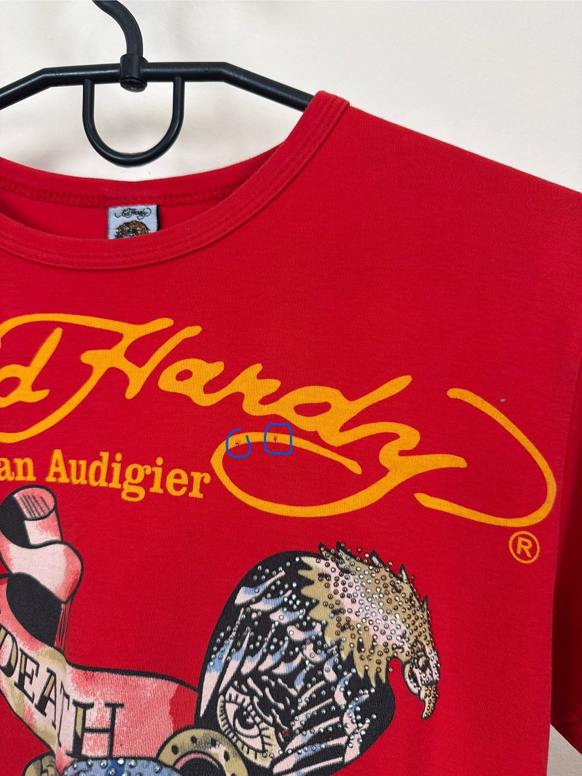 Ed Hardy Vintage Ed Hardy T shirt Women Skull Red Sz S Streetwear Y2K Size S / US 4 / IT 40 - 17 Thumbnail