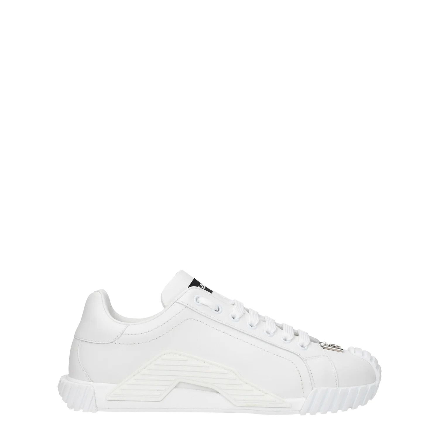 Dolce & Gabbana ob1o1e1124 Leather Sneakers in White Size US 7 / IT 37 - 1 Thumbnail