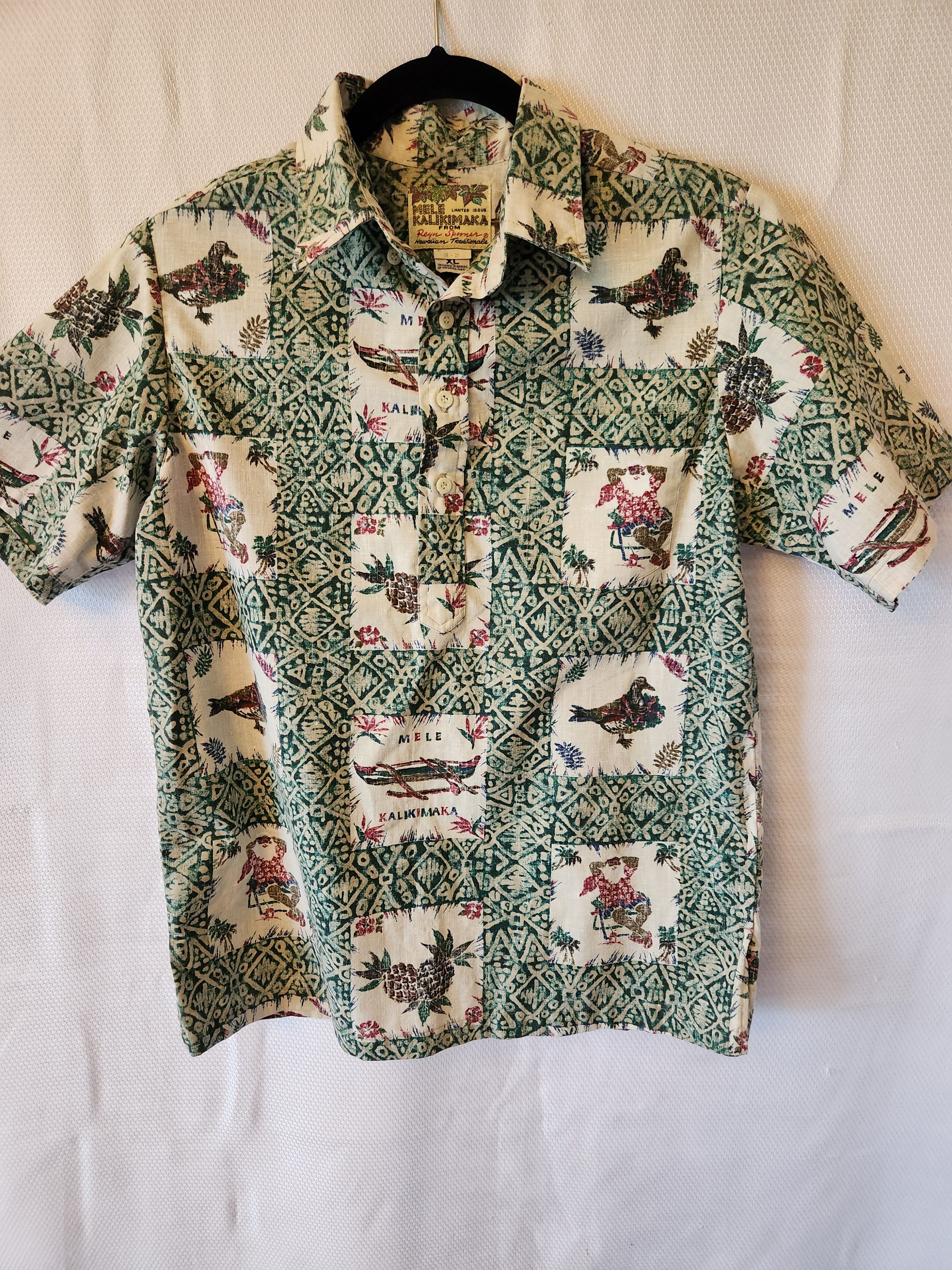 Reyn Spooner Vintage 70's Boy's Pullover SS Hawaiian Shirt Size US S / EU 44-46 / 1 - 1 Thumbnail