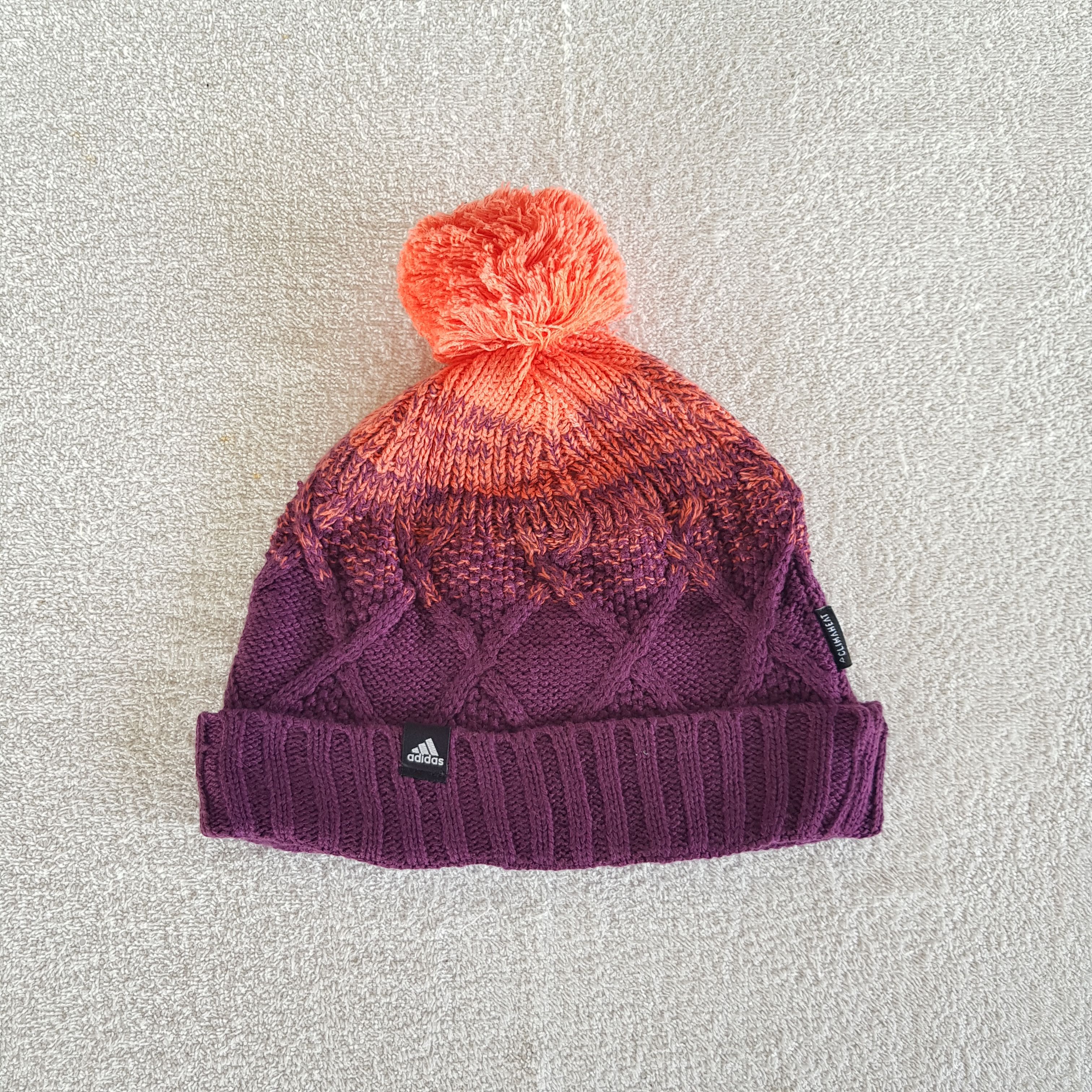 Adidas Vintage Adidas Beanie Cable Ribbed Knit Snow Caps Hats. Size ONE SIZE - 1 Thumbnail