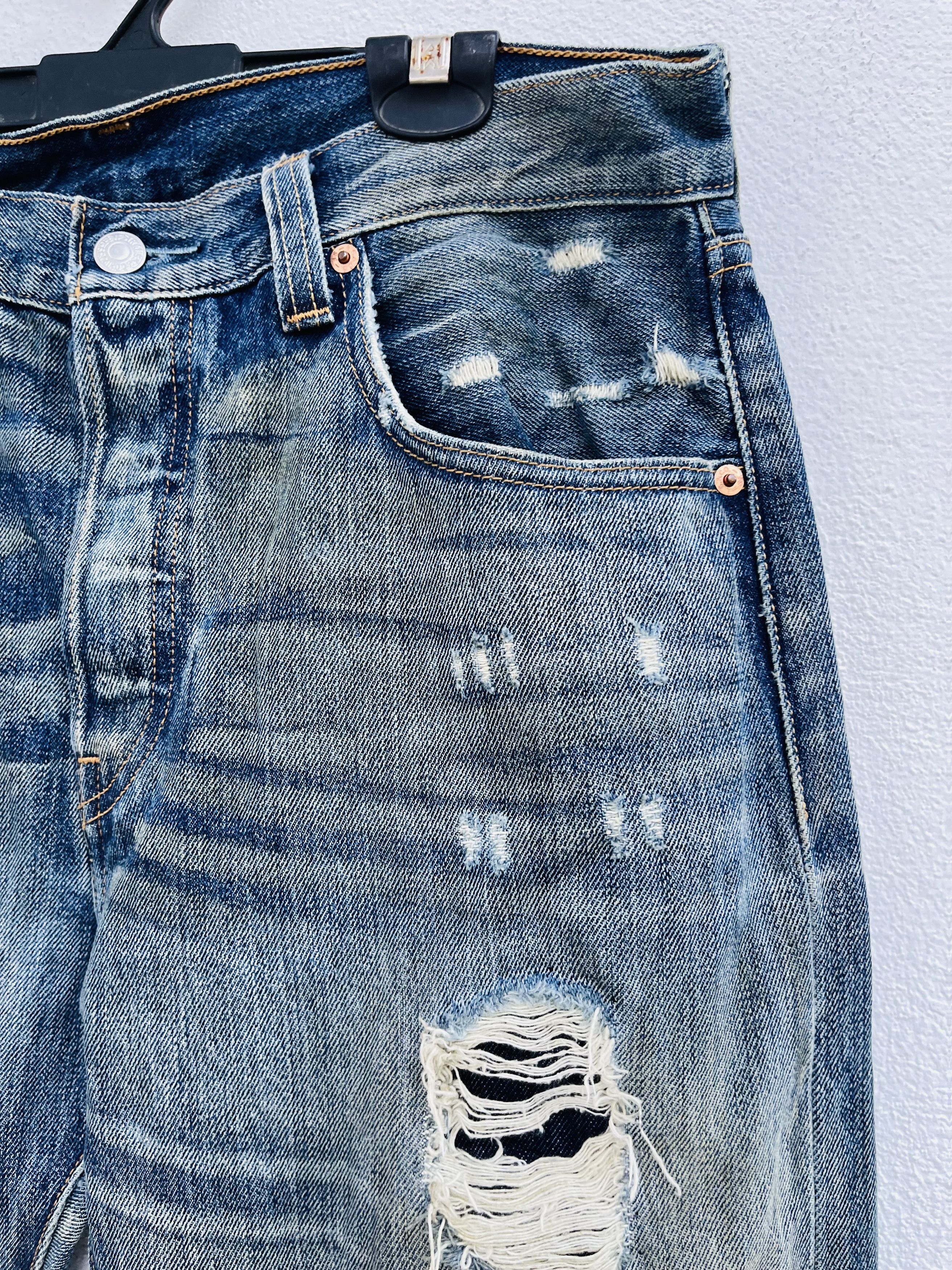 Japanese Brand × Vintage Vintage Levis Distressed Japanese Designer Fashion Style Size US 30 / EU 46 - 6 Thumbnail