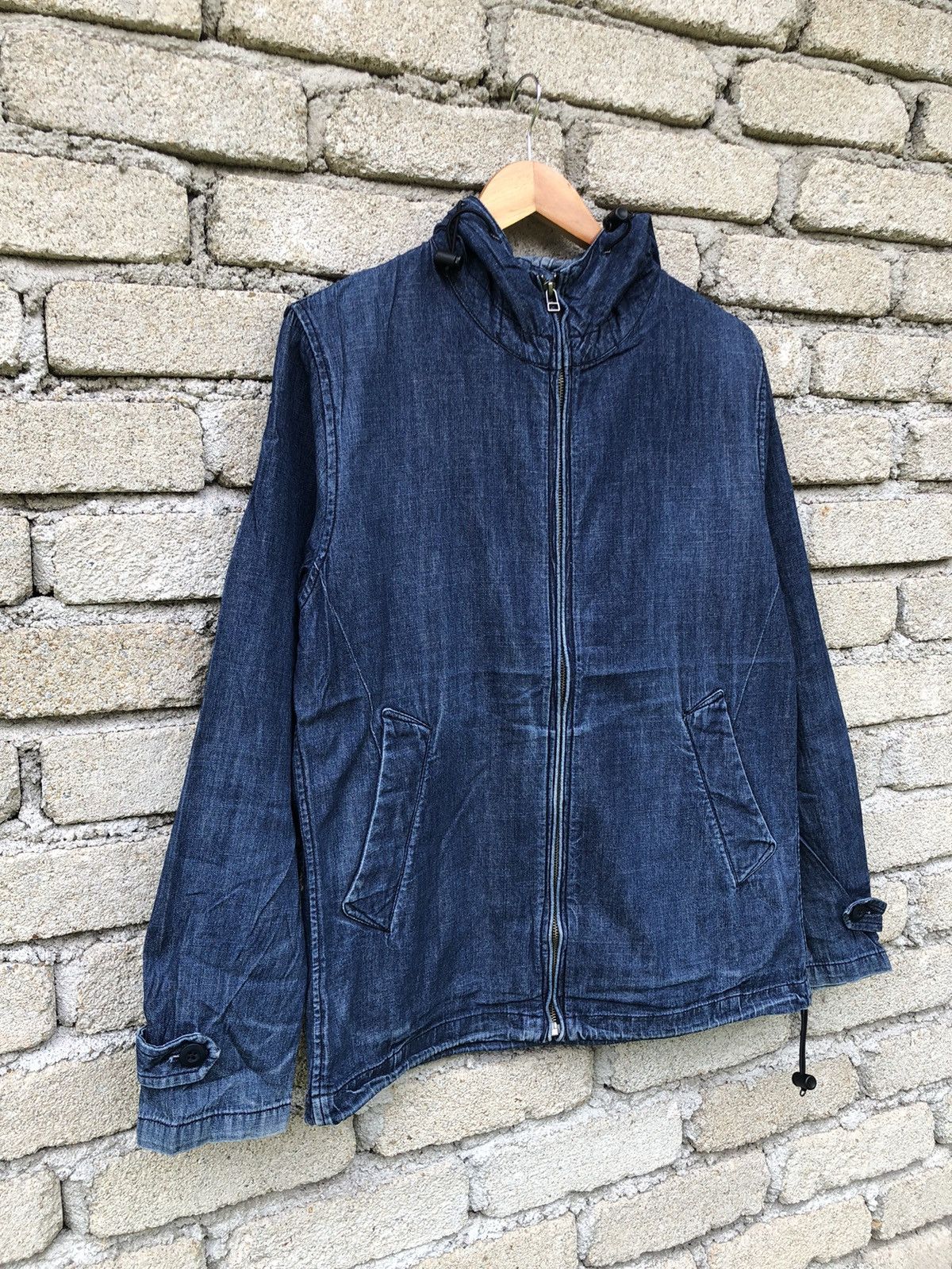 Vintage Vintage Japanese Brands Global Work Fullzipper Denim Jacket Size US L / EU 52-54 / 3 - 3 Thumbnail