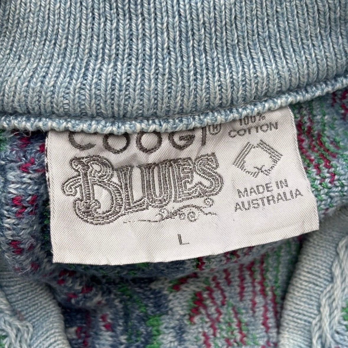 Coogi Vintage 90s Coogi Blues 3D Knit Sweater Size US L / EU 52-54 / 3 - 3 Thumbnail