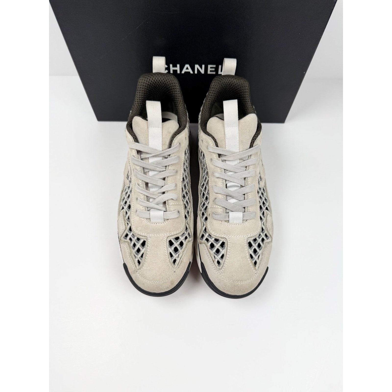 Chanel Size 42EU/9US - Chanel Interlocking CC Sneakers Size US 9 / EU 42 - 3 Thumbnail