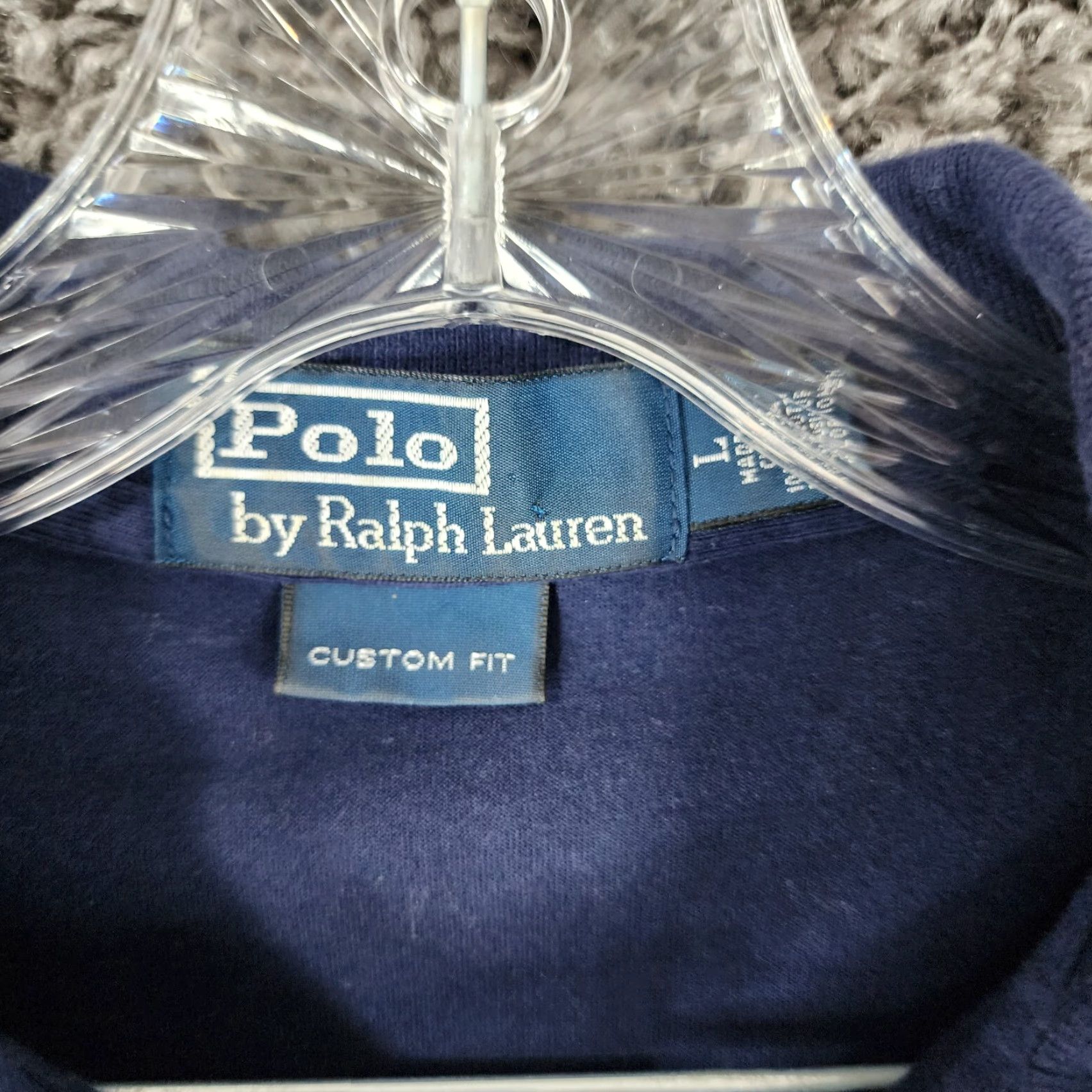 Polo Ralph Lauren Polo Ralph Lauren Custom Fit Short Sleeve Polo Shirt Adult Large Blue Mens Size US L / EU 52-54 / 3 - 4 Thumbnail