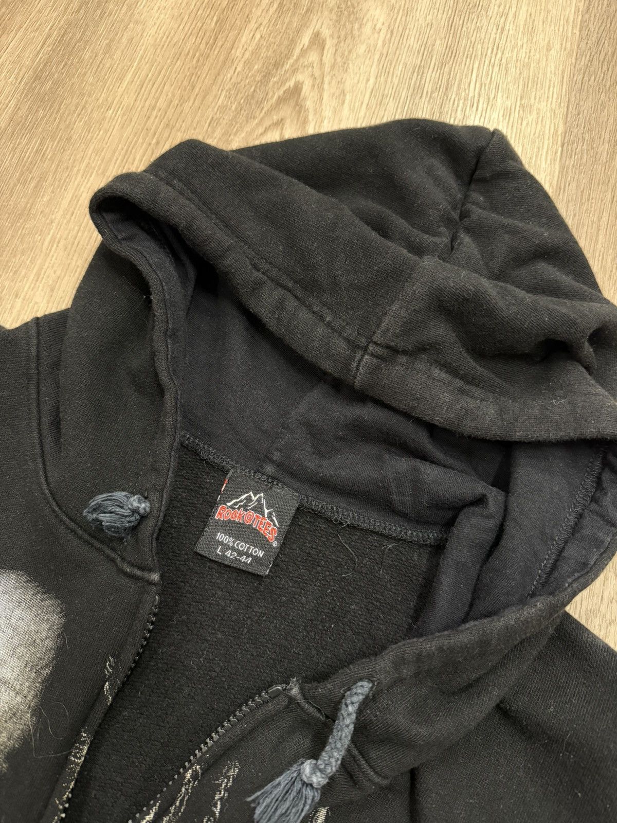Bob Marley Vintage Bob Marley Black Zip Up Hoodie Full Print Size L Size US L / EU 52-54 / 3 - 5 Thumbnail