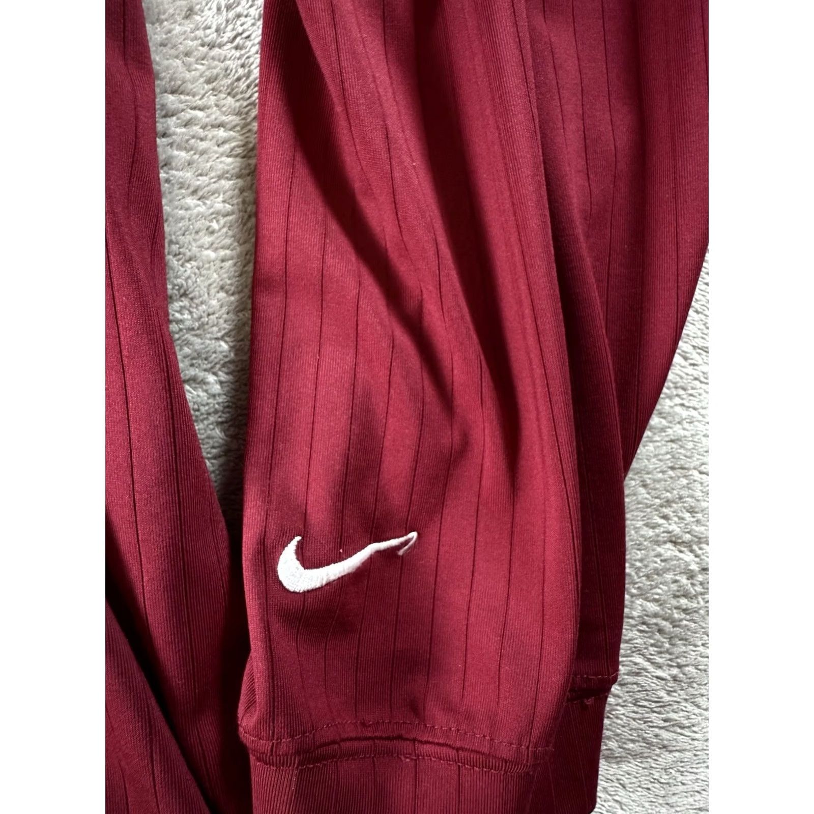 Nike Nike Golf Shirt Red XXL Long Sleeve Athletic Dri-FIT Mock Neck Mens Size US XXL / EU 58 / 5 - 5 Thumbnail