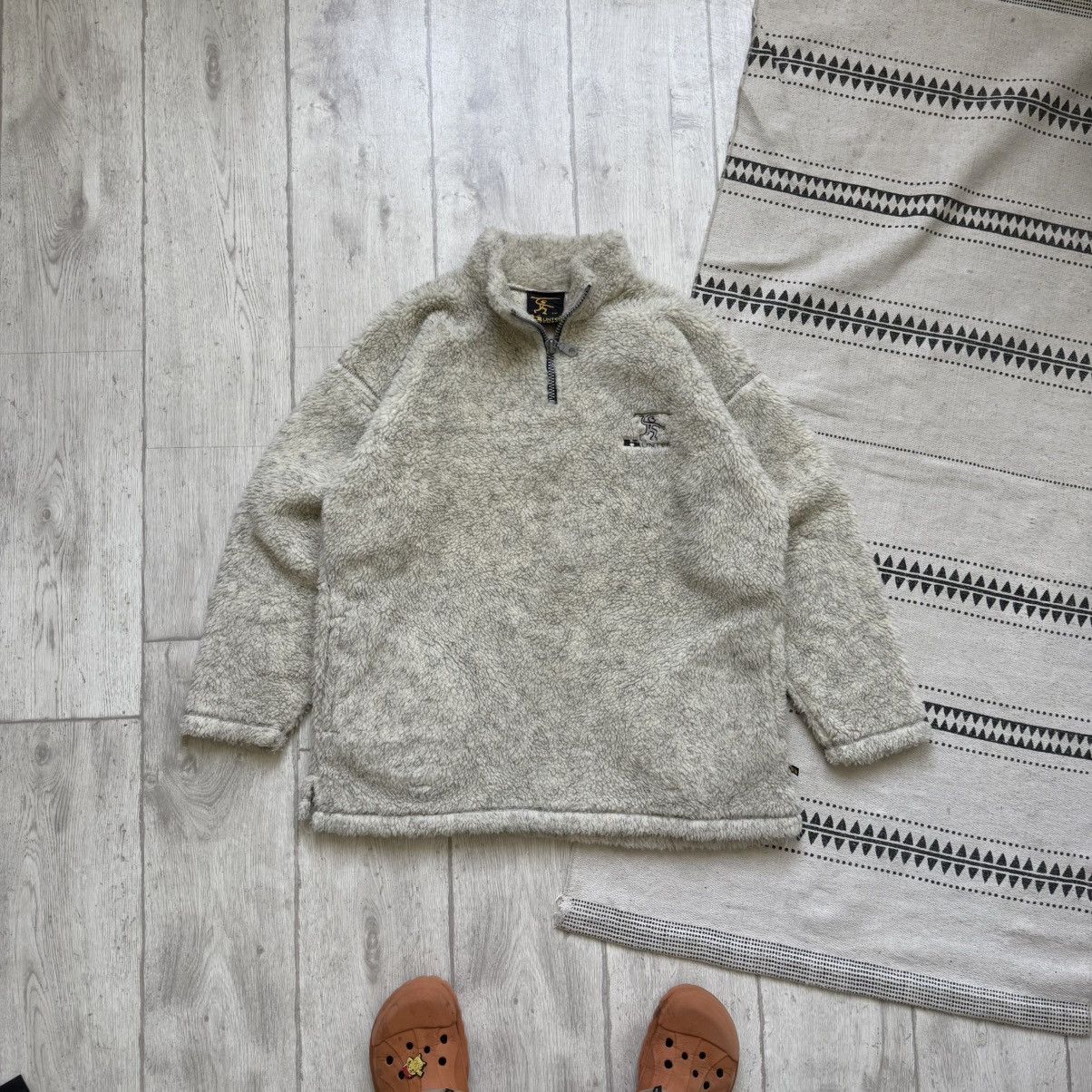 Quiksilver Rare Vintage 80-90s Heavy fleece Sherpa sweater half zip Size US M / EU 48-50 / 2 - 1 Thumbnail