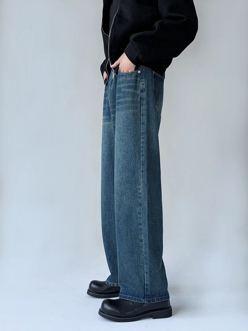 Japanese Brand × Jean Vintage washed distressed loose casual straight jeans Size US 32 / EU 48 - 4 Thumbnail
