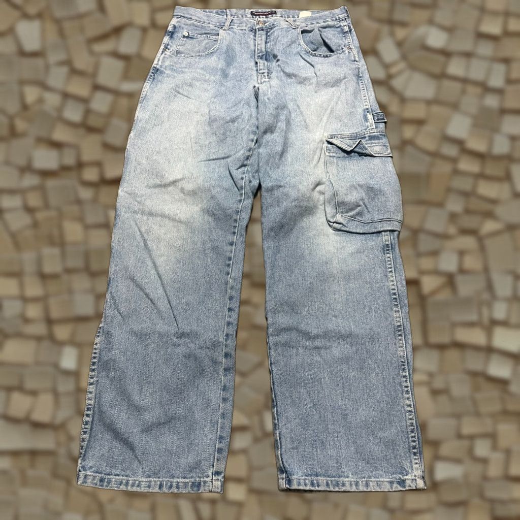 Vintage Bangersjeans Jeans, Men's Size 34x30.5, Blue, Denim, Cargo Baggy Jeans, Regular Fit, 34x30.5, Men, Jeans, 30.5 Inseam, blue Size US 34 / EU 50 - 1 Thumbnail