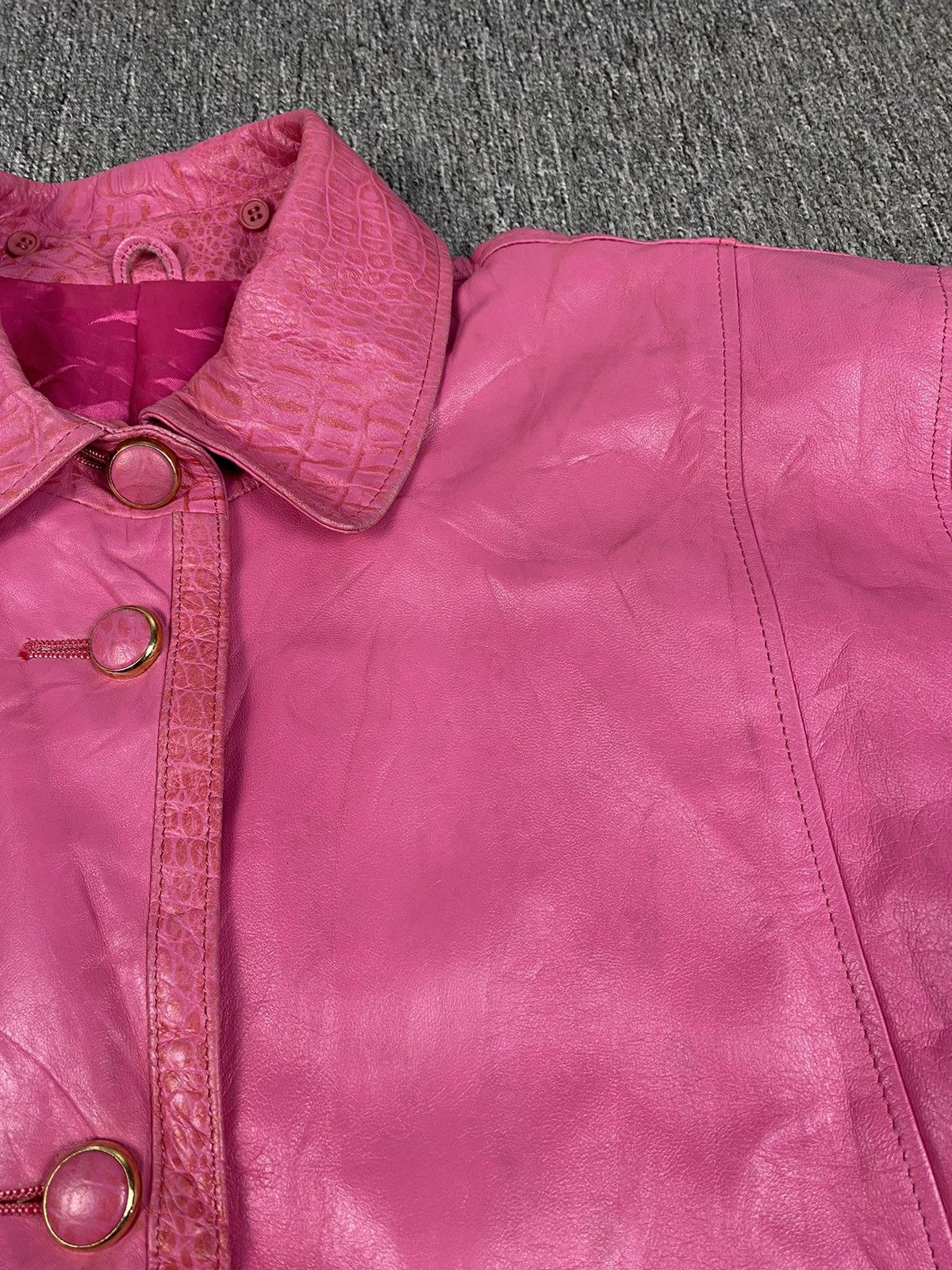 Japanese Brand × Leather × Vintage Lanerossi Sport Leather Jacket Size XXL / US 16-18 / IT 52-54 - 5 Thumbnail