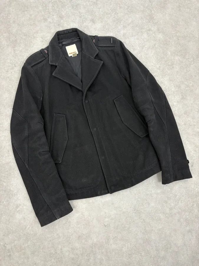 Diesel 2000s Diesel Black Classy Caban Jacket Size US M / EU 48-50 / 2 - 4 Thumbnail