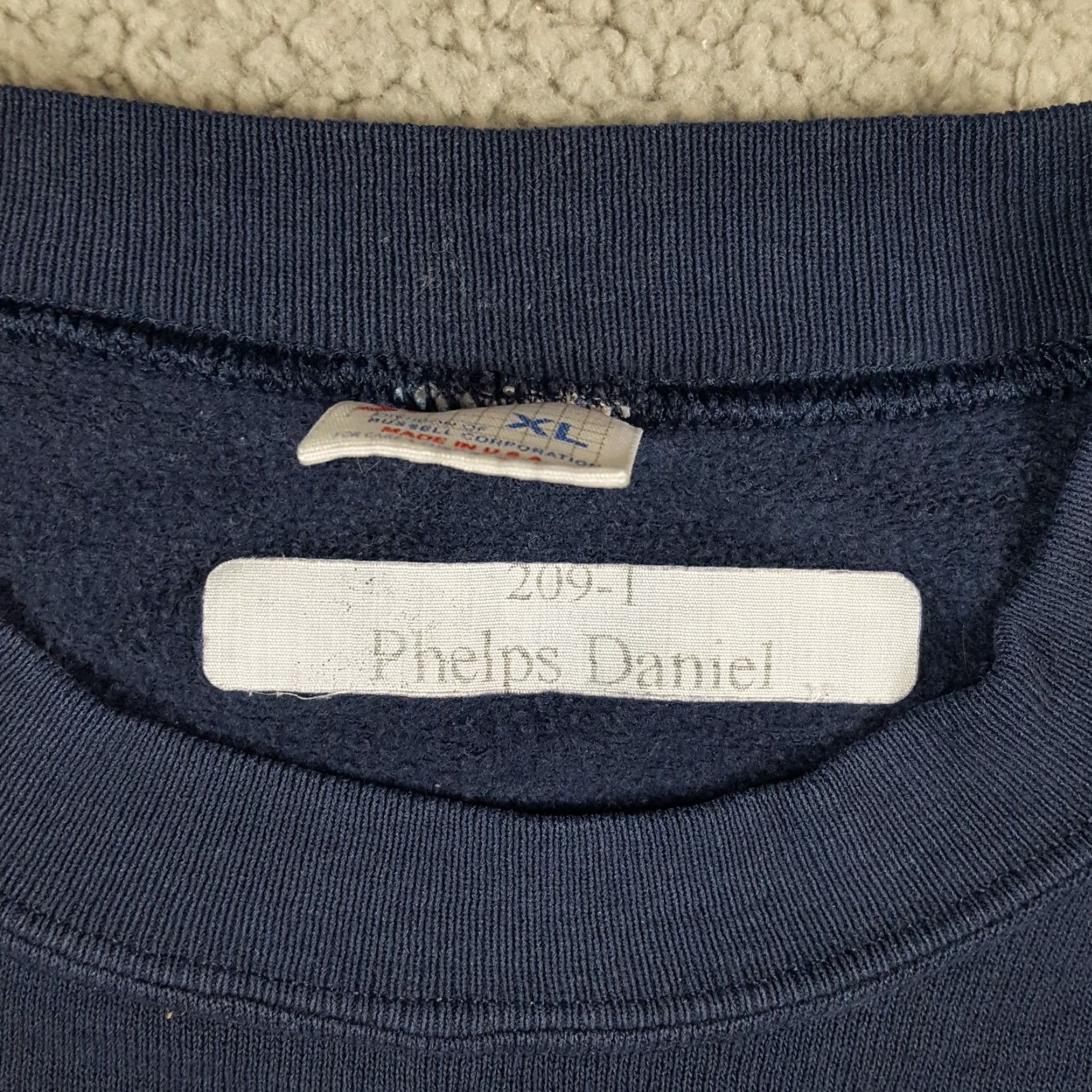 Jerzees VINTAGE Notre Dame Fighting Irish Football XL Pullover Crewneck Sweatshirt Mens XL Blue 90s Size US XL / EU 56 / 4 - 3 Thumbnail