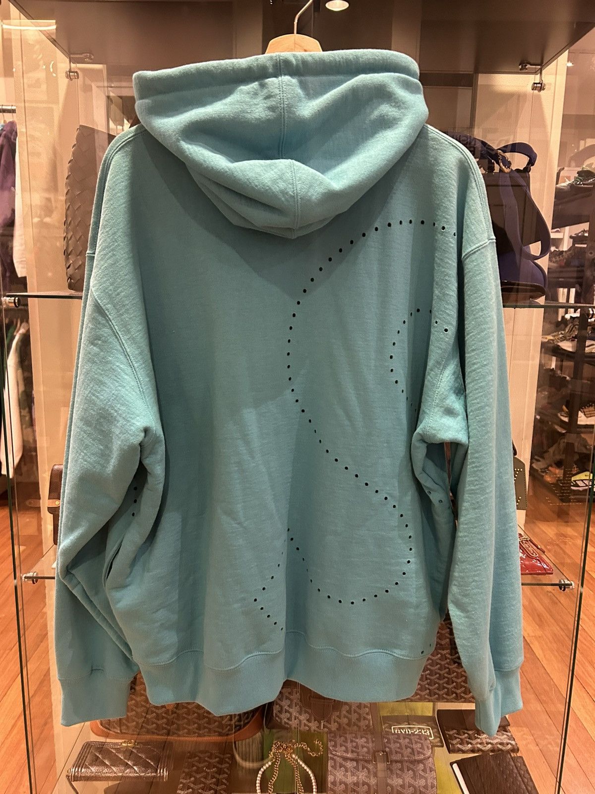 Supreme Supreme Laser Cut S Logo Hoodie - Cyan Size US L / EU 52-54 / 3 - 2 Thumbnail
