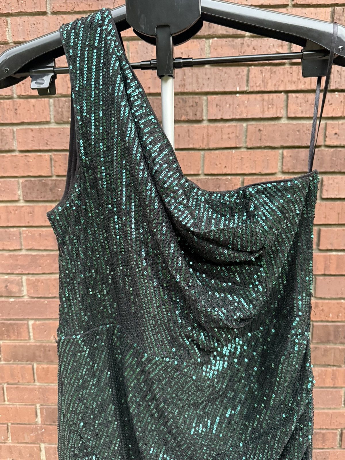 Other Grace Karin Green Sequin One Shoulder Formal Dress Size XL Size XL / US 12-14 / IT 48-50 - 5 Thumbnail