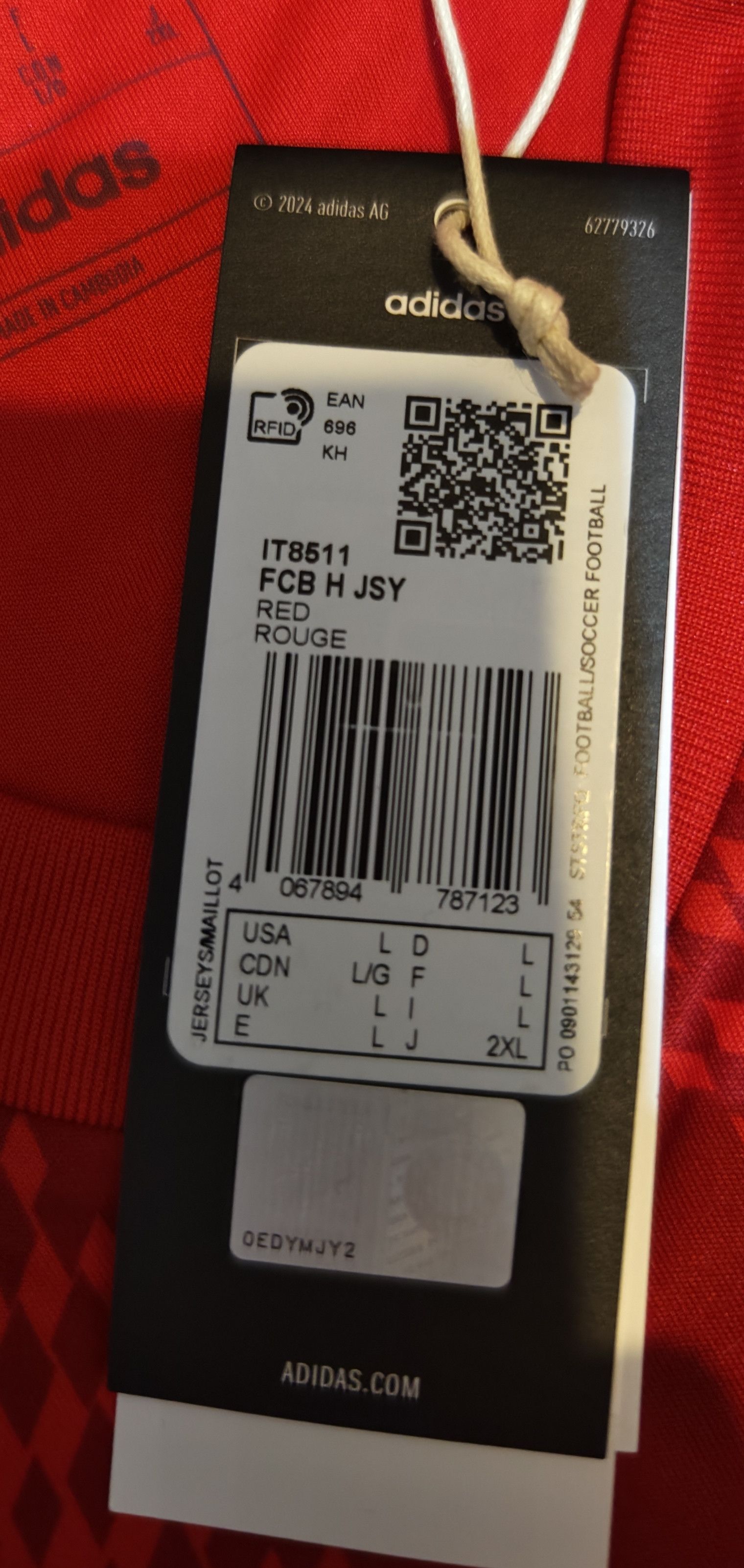 Adidas FC Bayern Munich Adidas IT8511 jersey Size US L / EU 52-54 / 3 - 7 Thumbnail