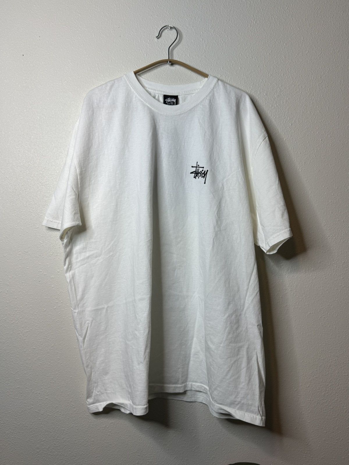 Stussy Stussy Basic Pigment Dyed Tee Natural White XL New Ship Asap Size US XL / EU 56 / 4 - 1 Thumbnail