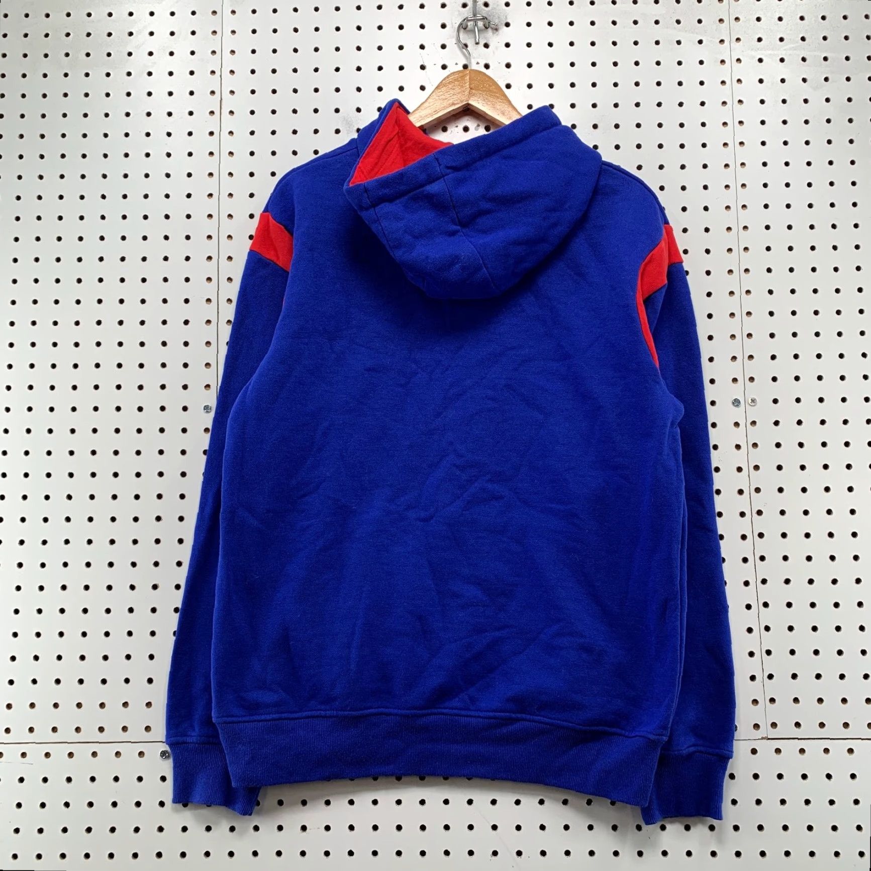 Vintage USA Soccer Hoodie Sweatshirt Mens Medium Blue World Cup Fleece Hooded Pullover Size US M / EU 48-50 / 2 - 2 Thumbnail