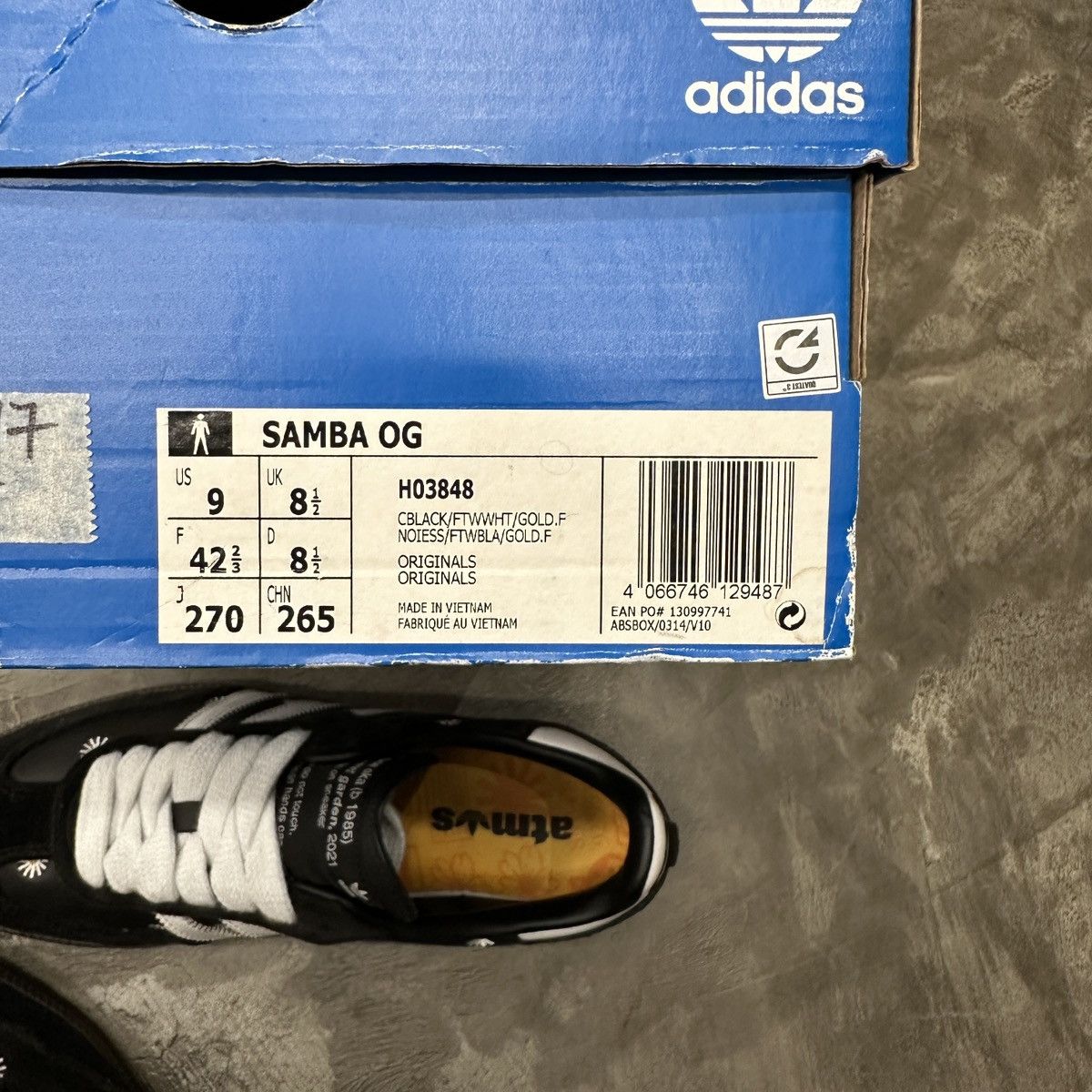 Adidas Adidas Samba Og Black x FACE x Atmos HO3848 Size US 9 / EU 42 - 9 Thumbnail