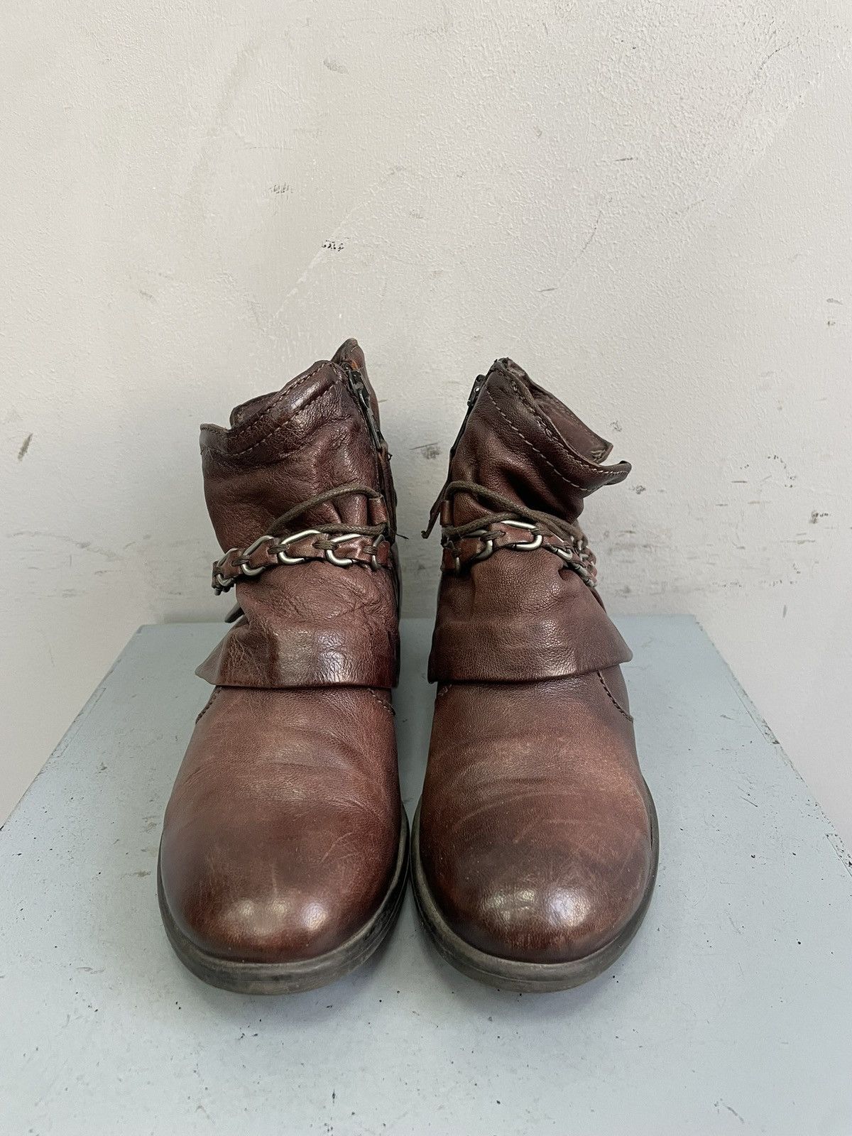A.S.98 Red women’s boots chain vintage retro avant garde A.S. 98 Size US 6 / IT 36 - 4 Thumbnail