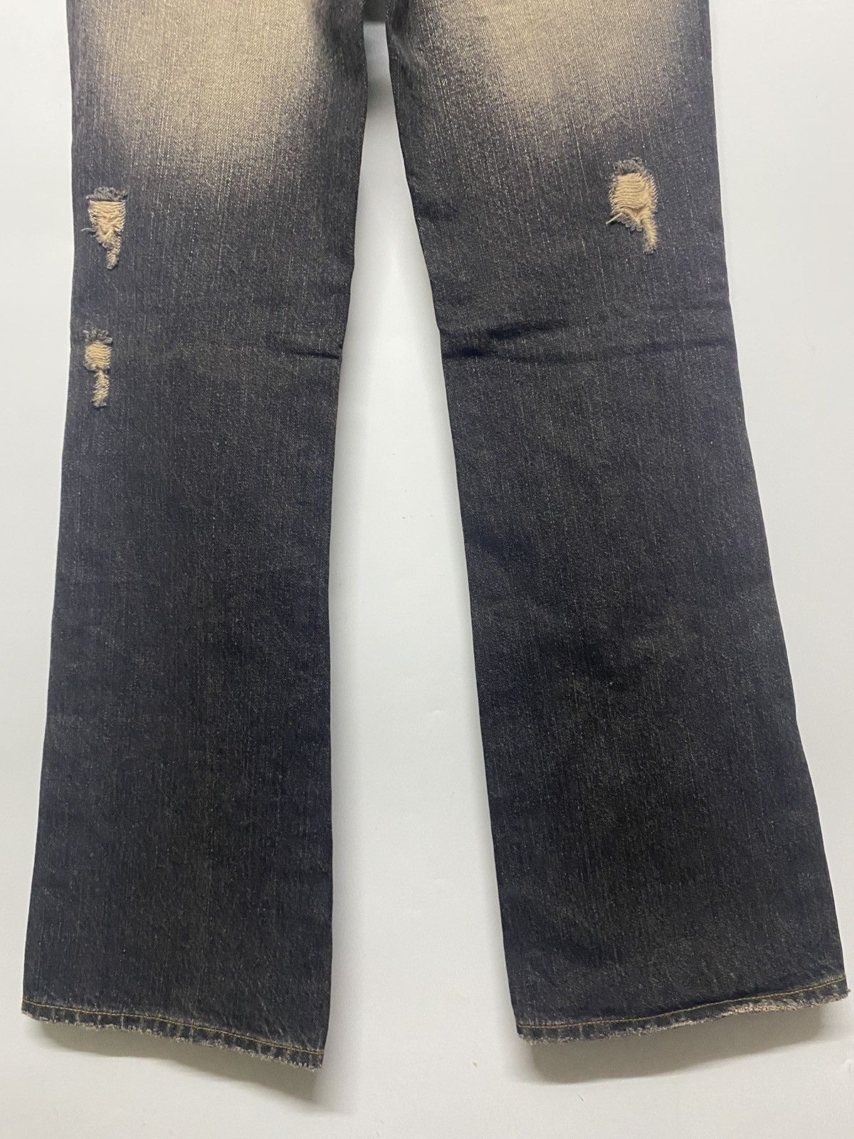 Designer × Japanese Brand FUGA DISTRESSED JEANS FLARED BOOTCUT DENIM PANT Size 30" / US 8 / IT 44 - 8 Thumbnail