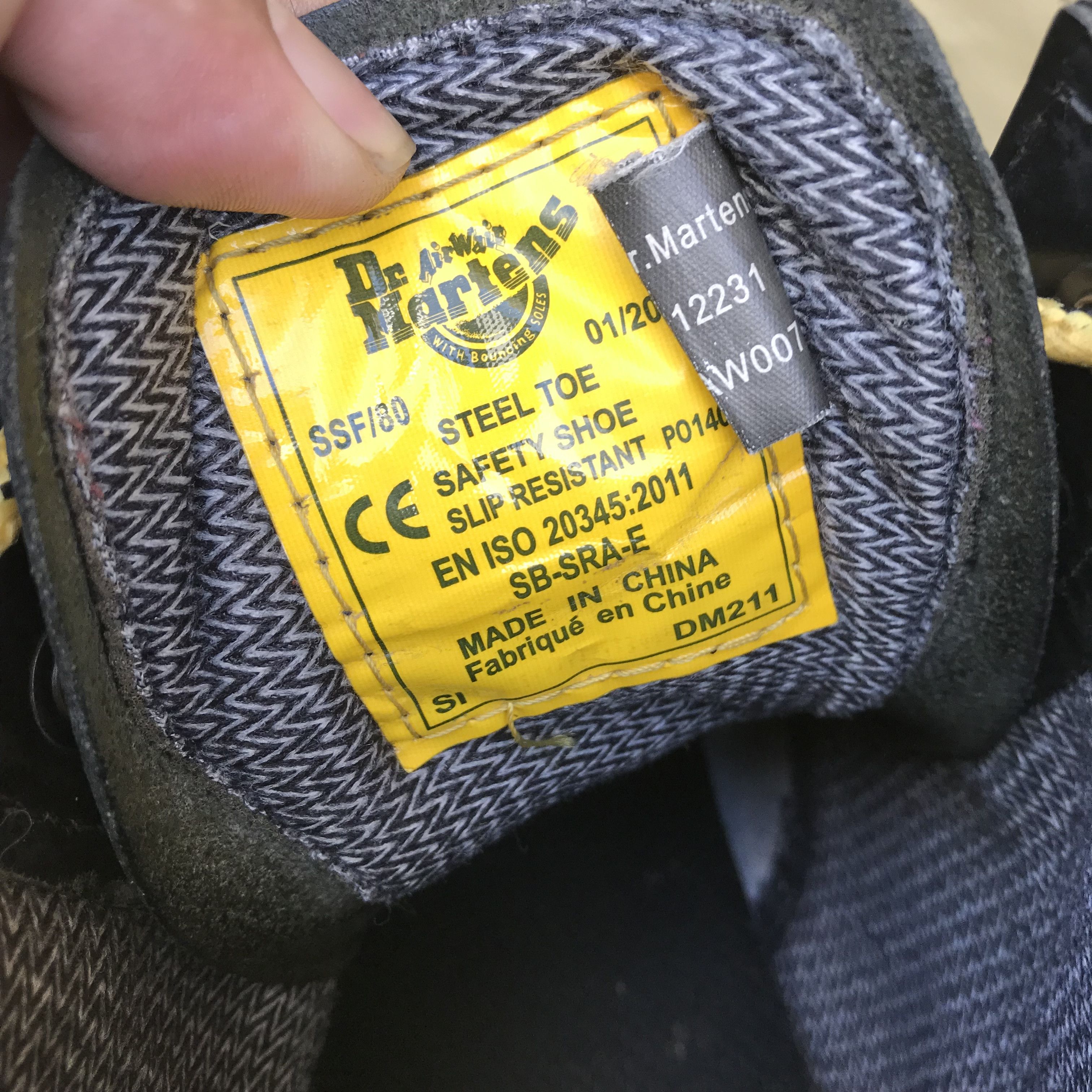 Dr. Martens × Other UK × Vintage Dr Martens 1460 Steel Toe 8 Hole black pattent leather Size US 10 / EU 43 - 8 Thumbnail