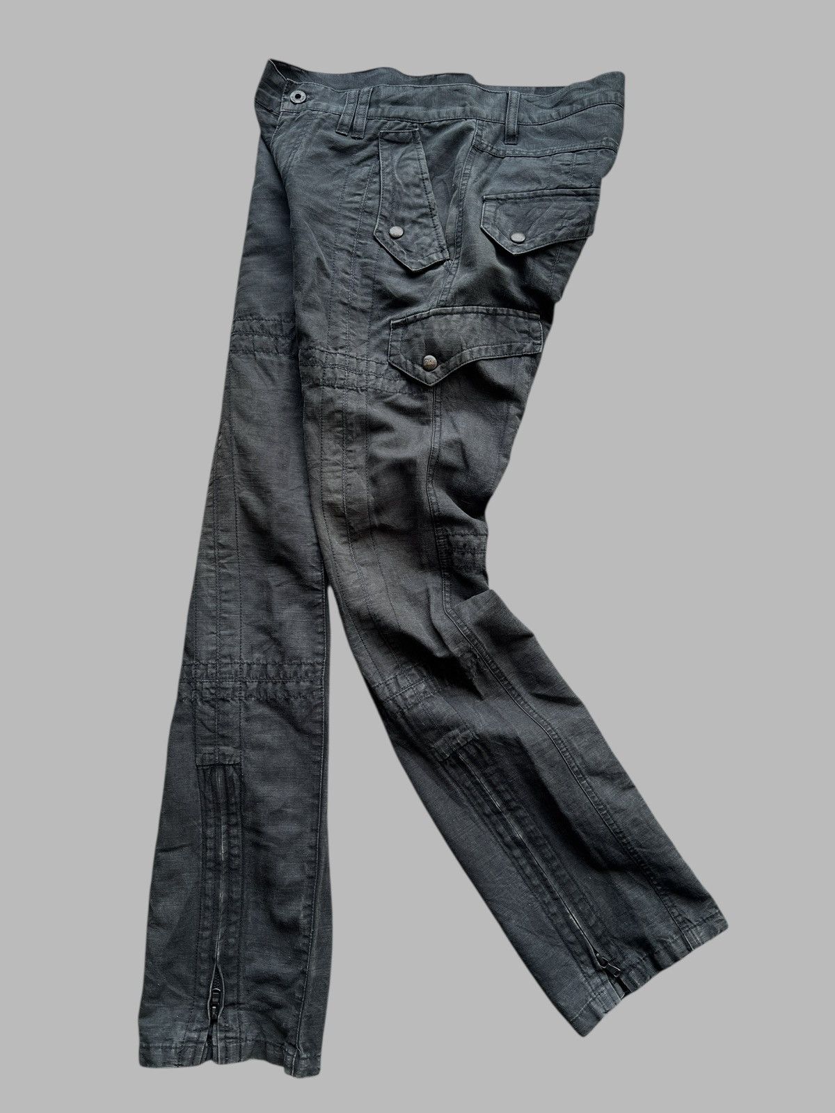 Tornado Mart 🔥 HALB JAPANESE BRAND CARGO ZIPPER PANT LENGTH 42 Size US 32 / EU 48 - 1 Thumbnail