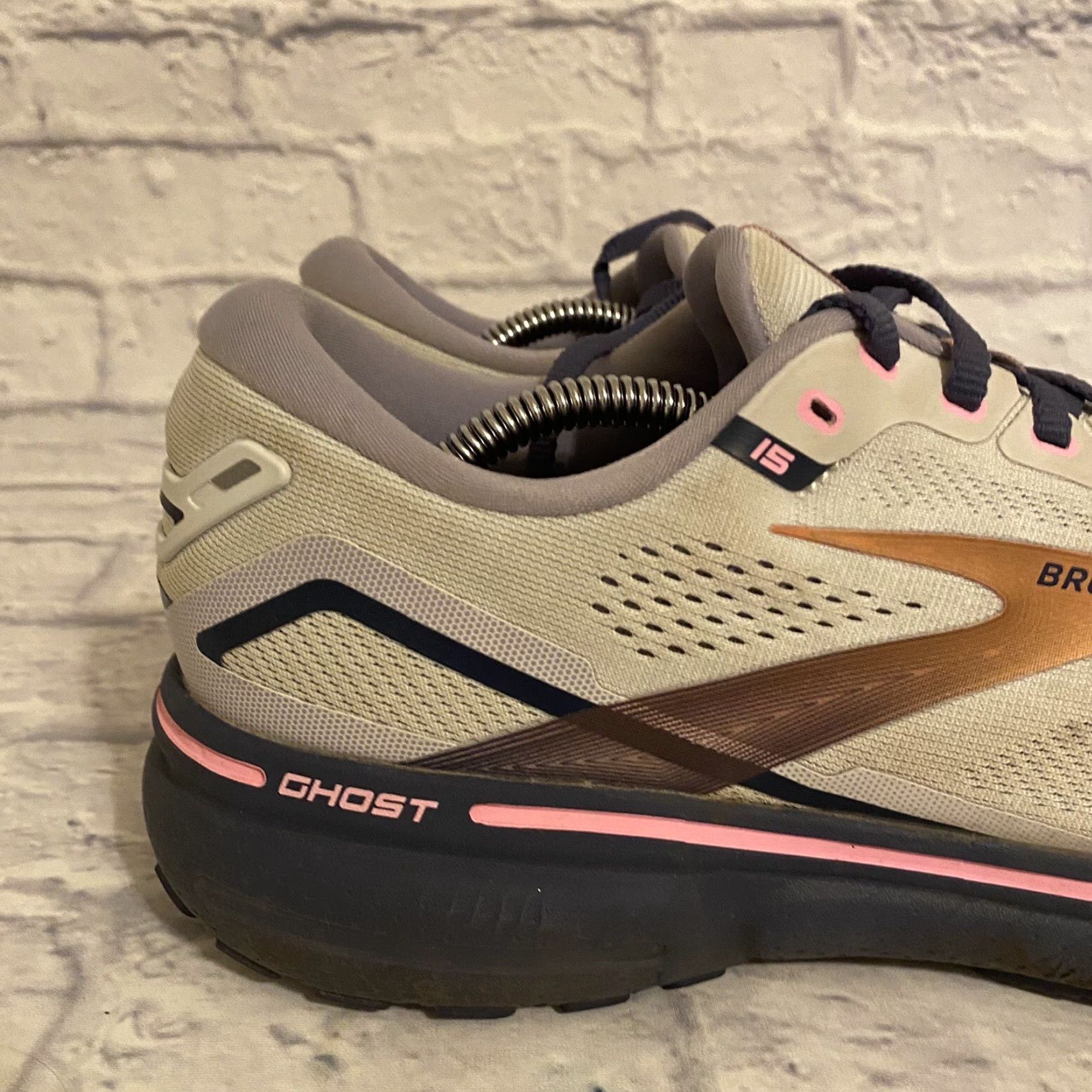 Brooks Brooks Running Ghost 15 Pink Copper Athletic Sneakers Women’s Sz 11 1203801B492 Size US 11 / IT 41 - 4 Thumbnail