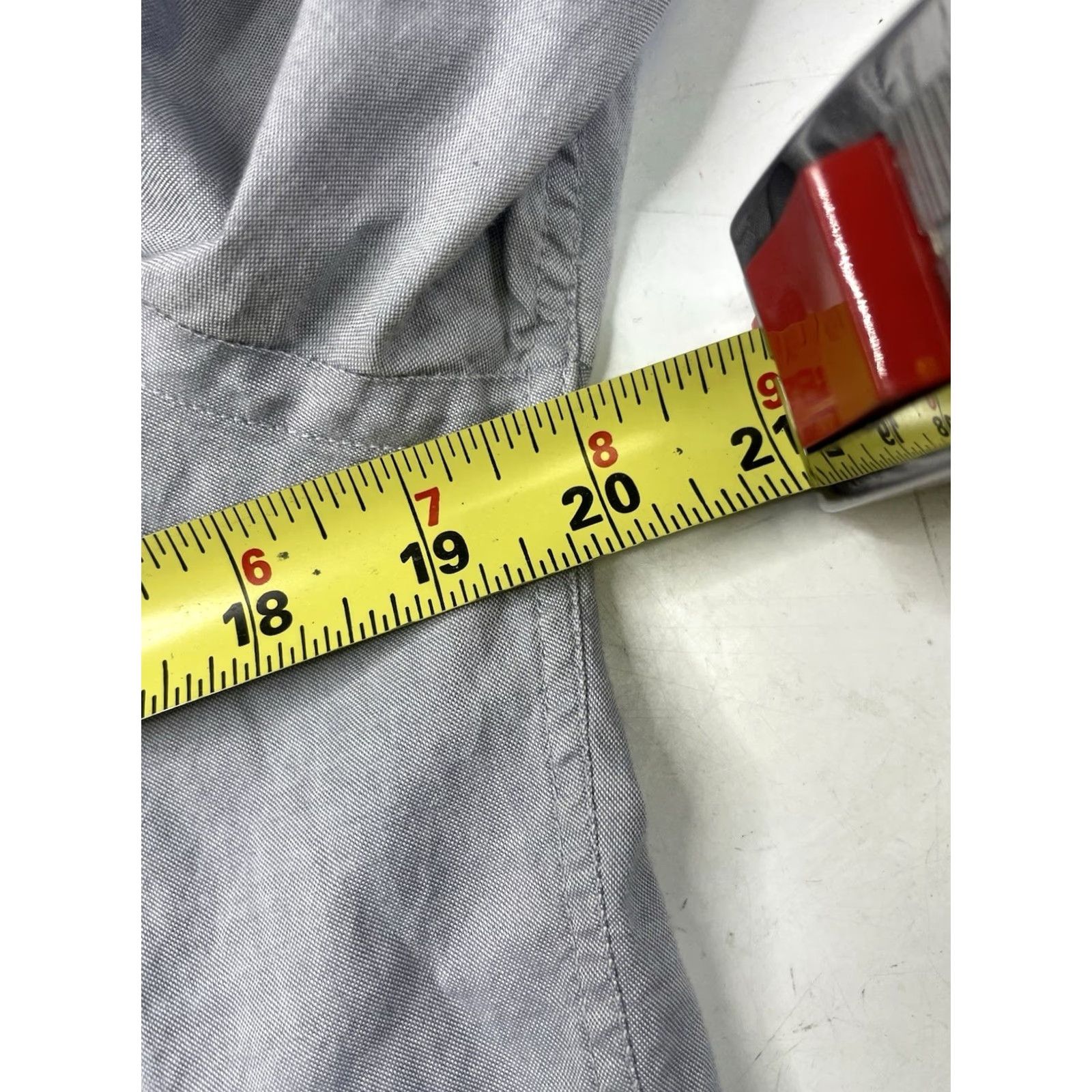 Vintage VINTAGE J. Press Dress Shirt Men L Blue Oxford Cotton Button Down Regular Collar-Down Barrel Cuff Shirt Size 42R - 7 Thumbnail