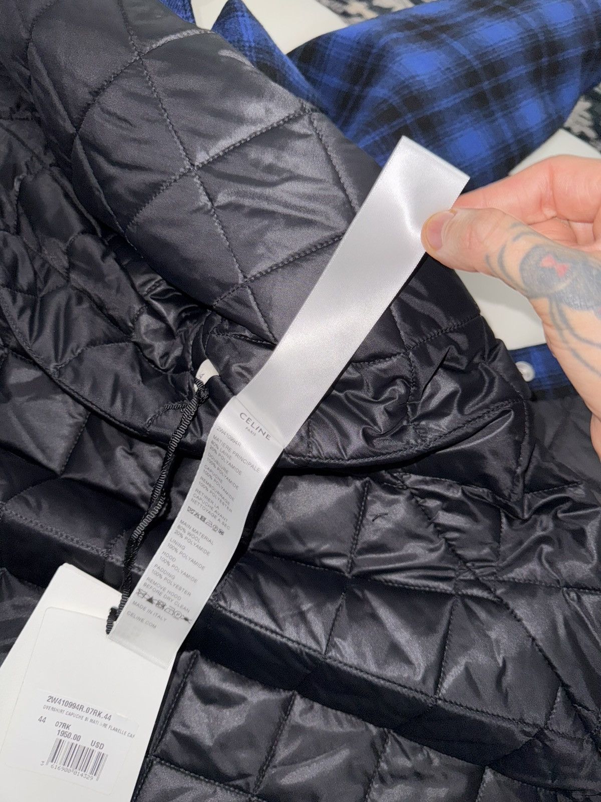 Celine Celine logo hoodies flannel jacket Size US S / EU 44-46 / 1 - 6 Thumbnail