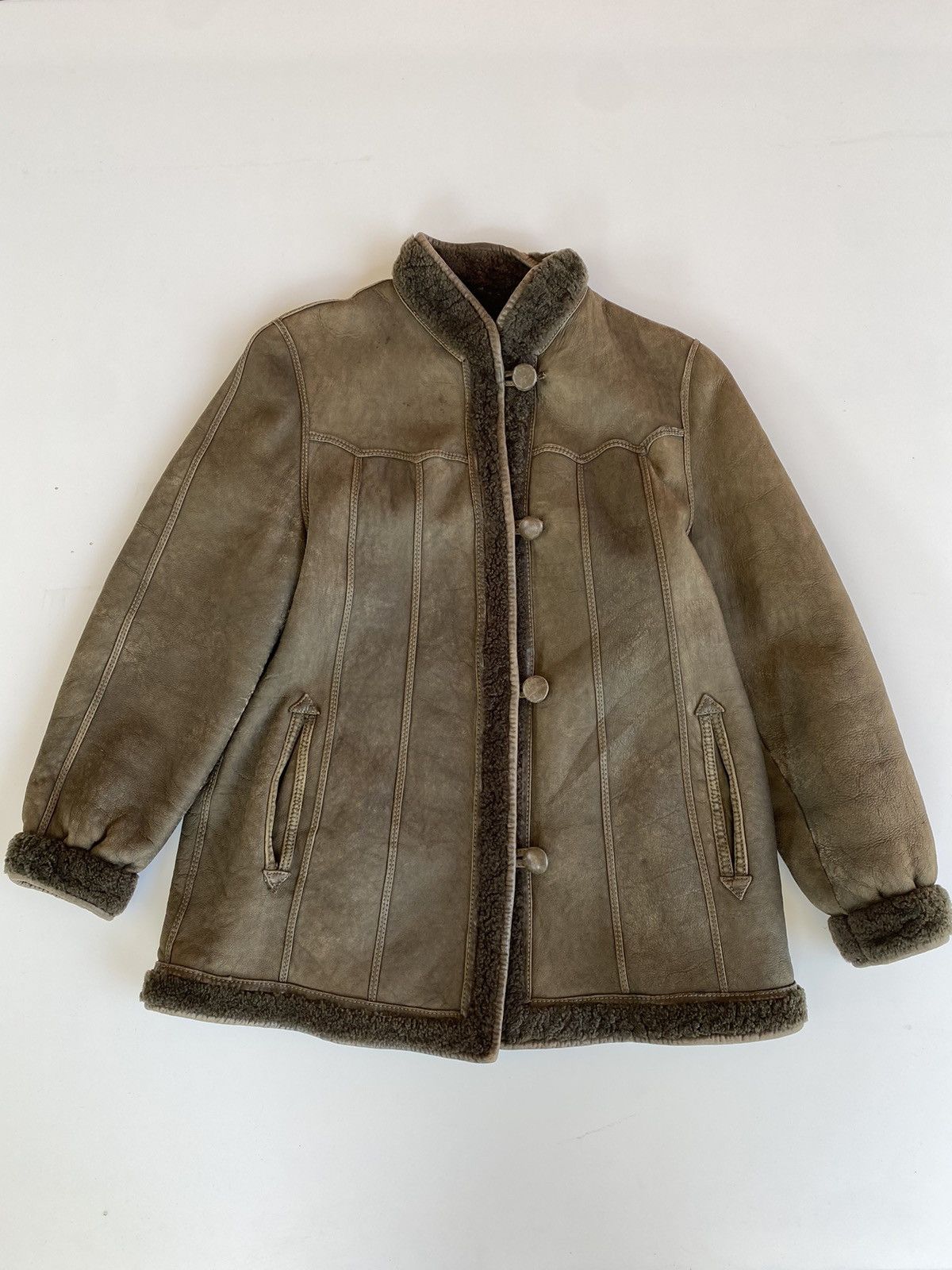 Vintage Vintage Leather Jacket Fur Size US M / EU 48-50 / 2 - 1 Thumbnail