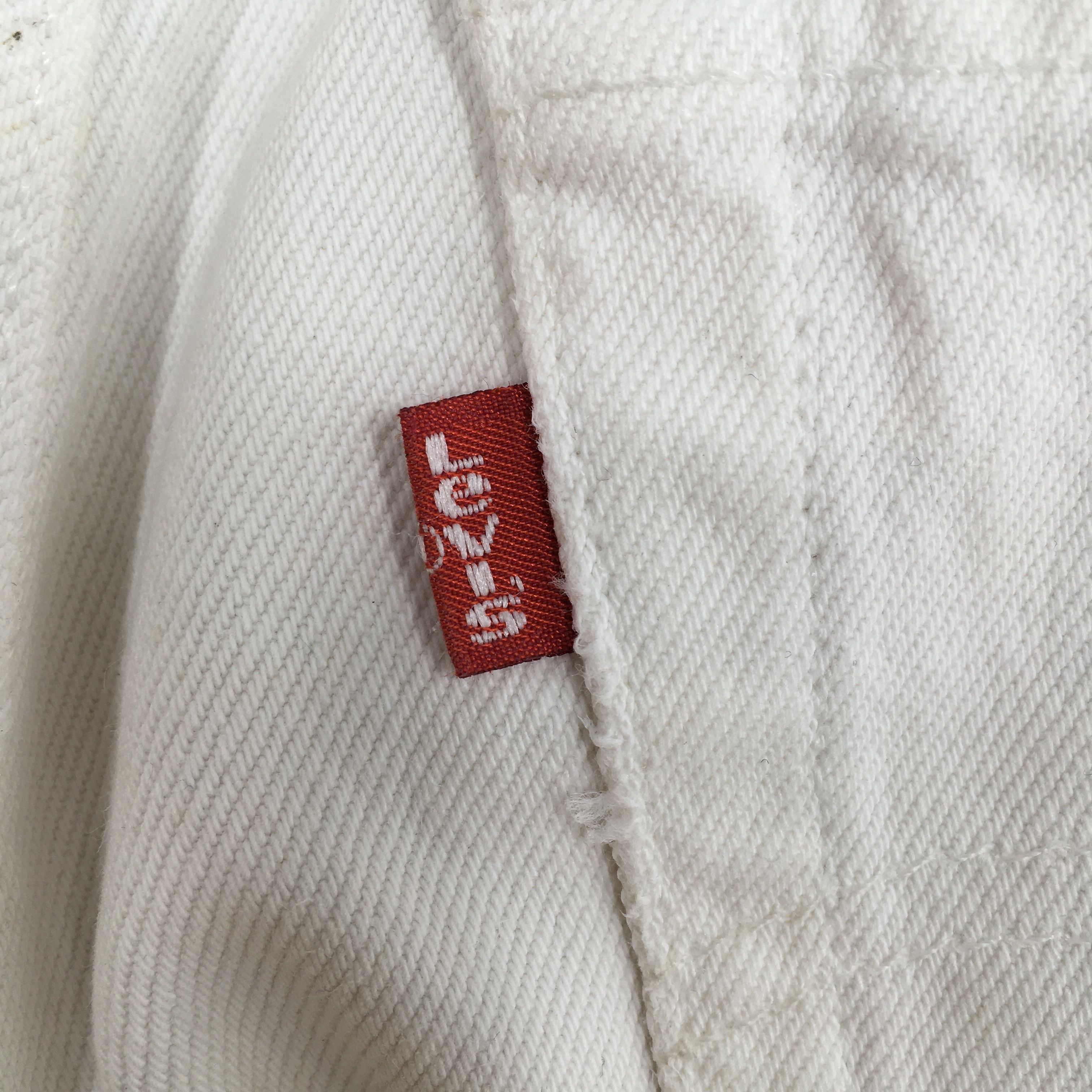 Levi's Size 30x30 Vintage 90s Levi's 501 White Dirty Jeans S1789 Size US 30 / EU 46 - 14 Thumbnail