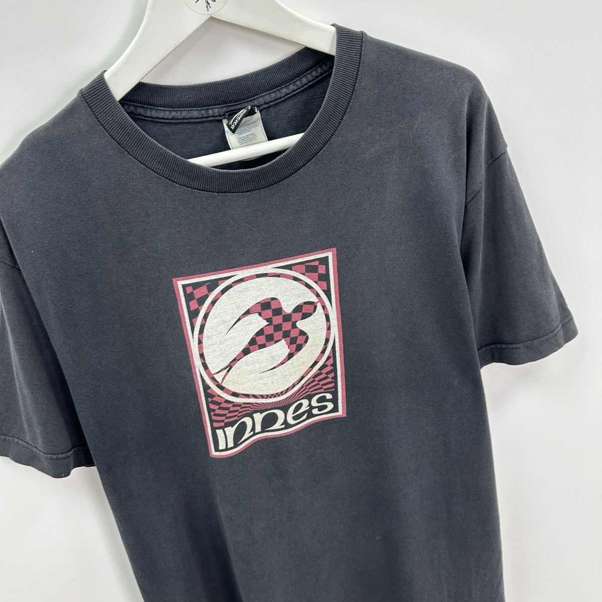 Vintage Vintage 90s Innes Skateboarding Checkered tee distressed y2k Size US L / EU 52-54 / 3 - 4 Thumbnail