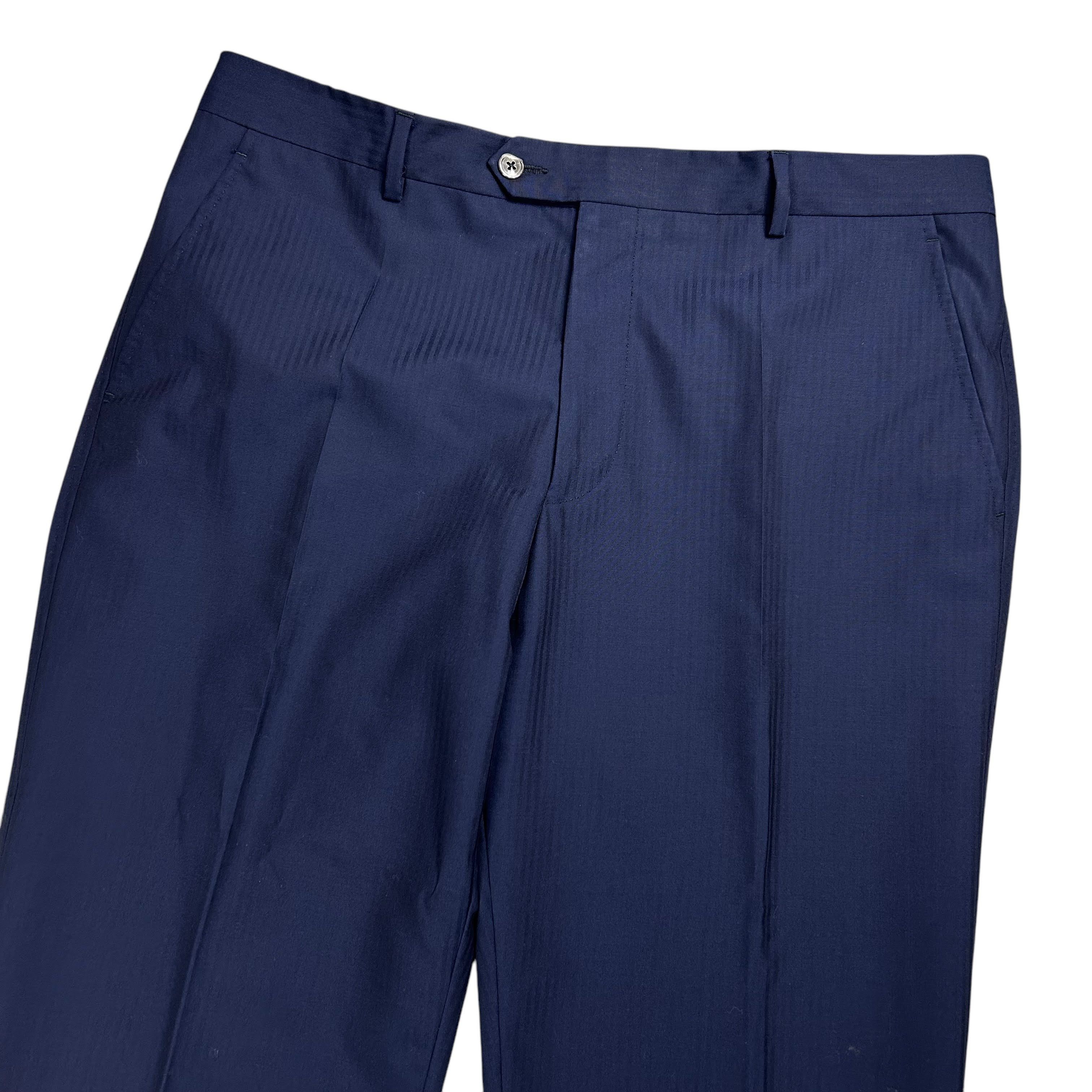 Paul Smith Paul Smith London Blue Striped Wool Formal Pants W36L31 Size 46R - 3 Thumbnail