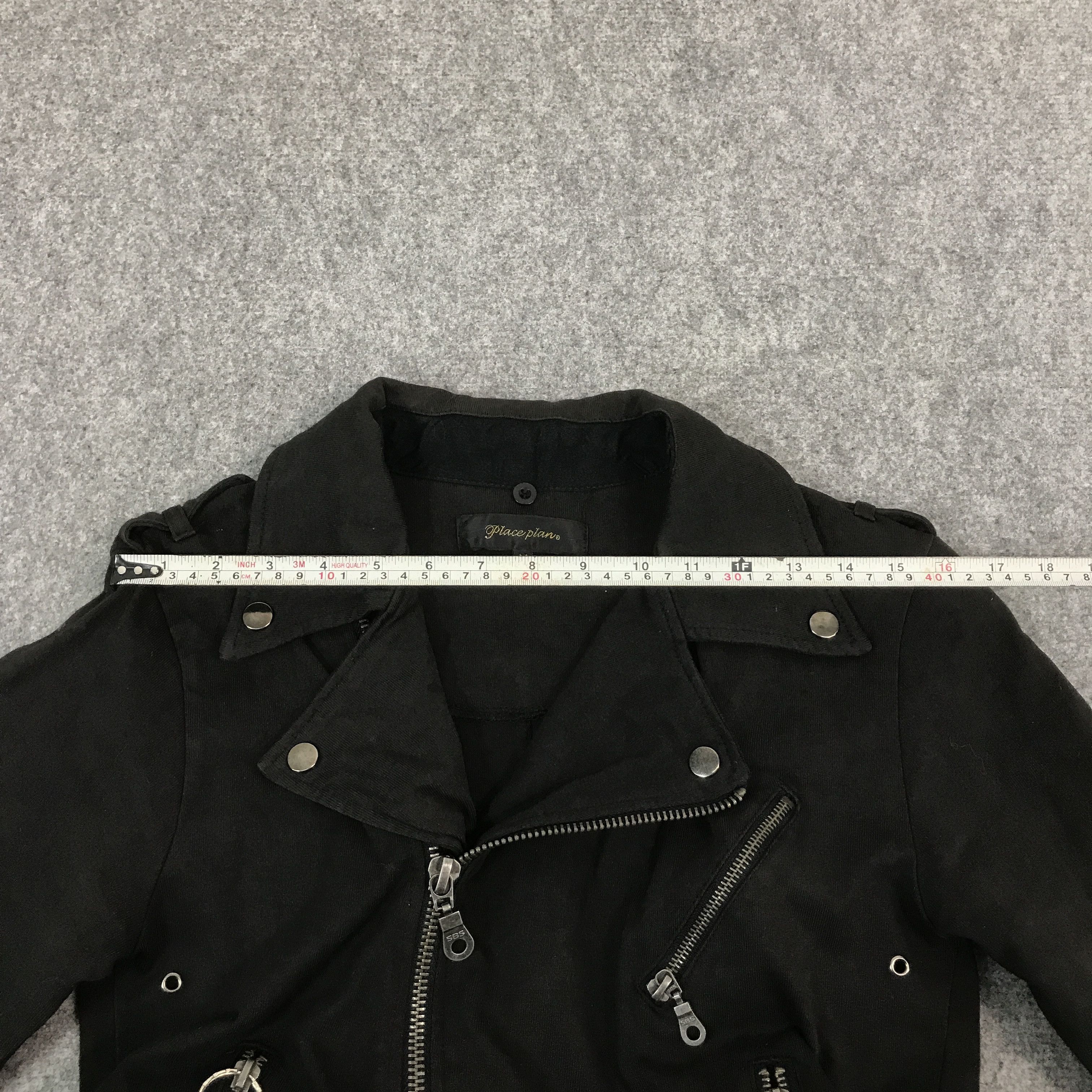 Japanese Brand place piano Japan Black punk Bono design jacket Size US M / EU 48-50 / 2 - 8 Thumbnail