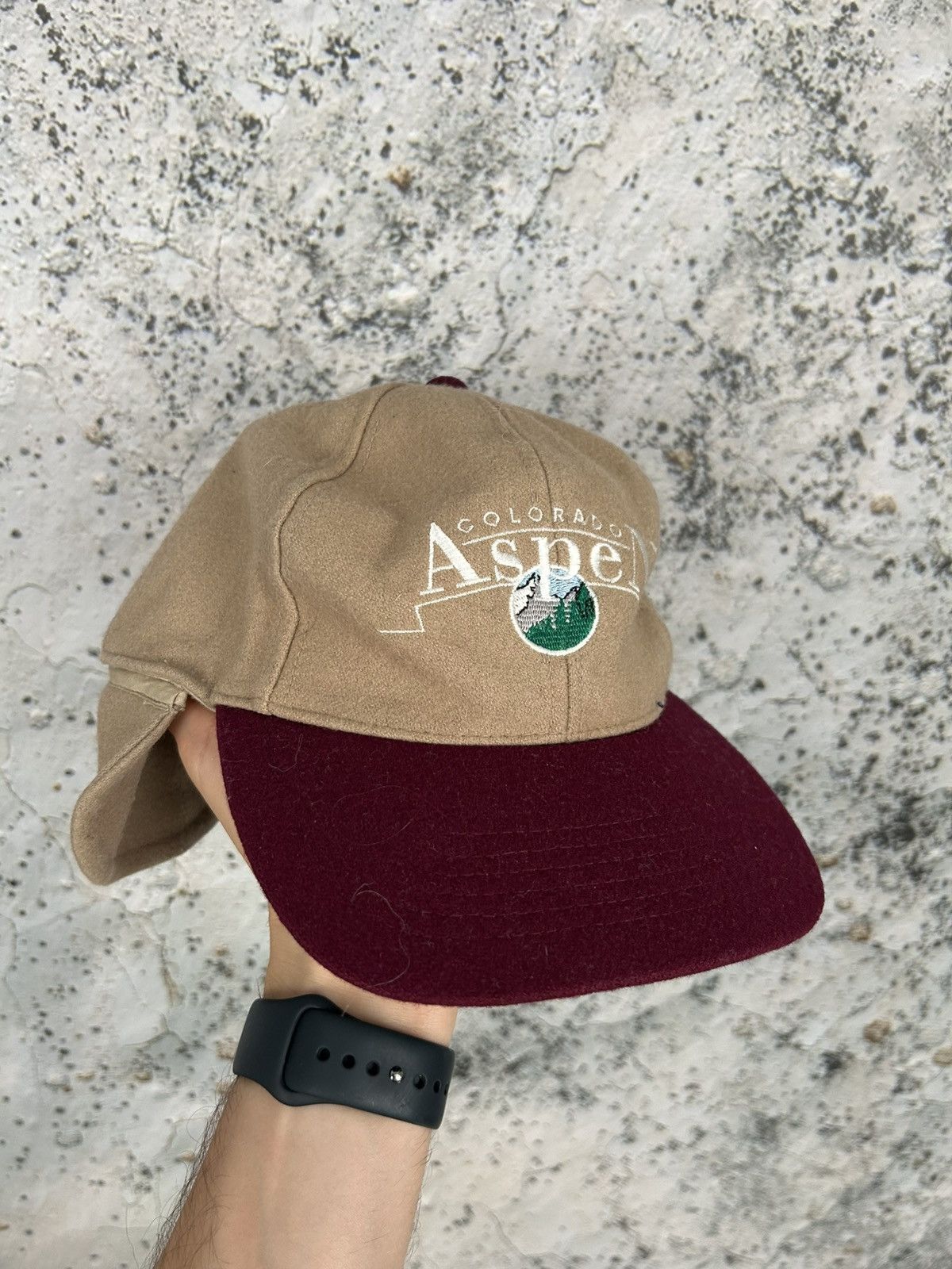 Vintage Vintage Aspen Winter Cap Hat Snowboarding Streetwear 90s Size ONE SIZE - 1 Thumbnail