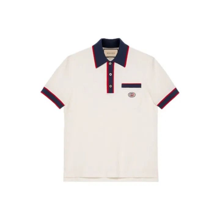 Gucci Gucci Striped Double G Cotton Polo Shirt Size US M / EU 48-50 / 2 - 1 Thumbnail