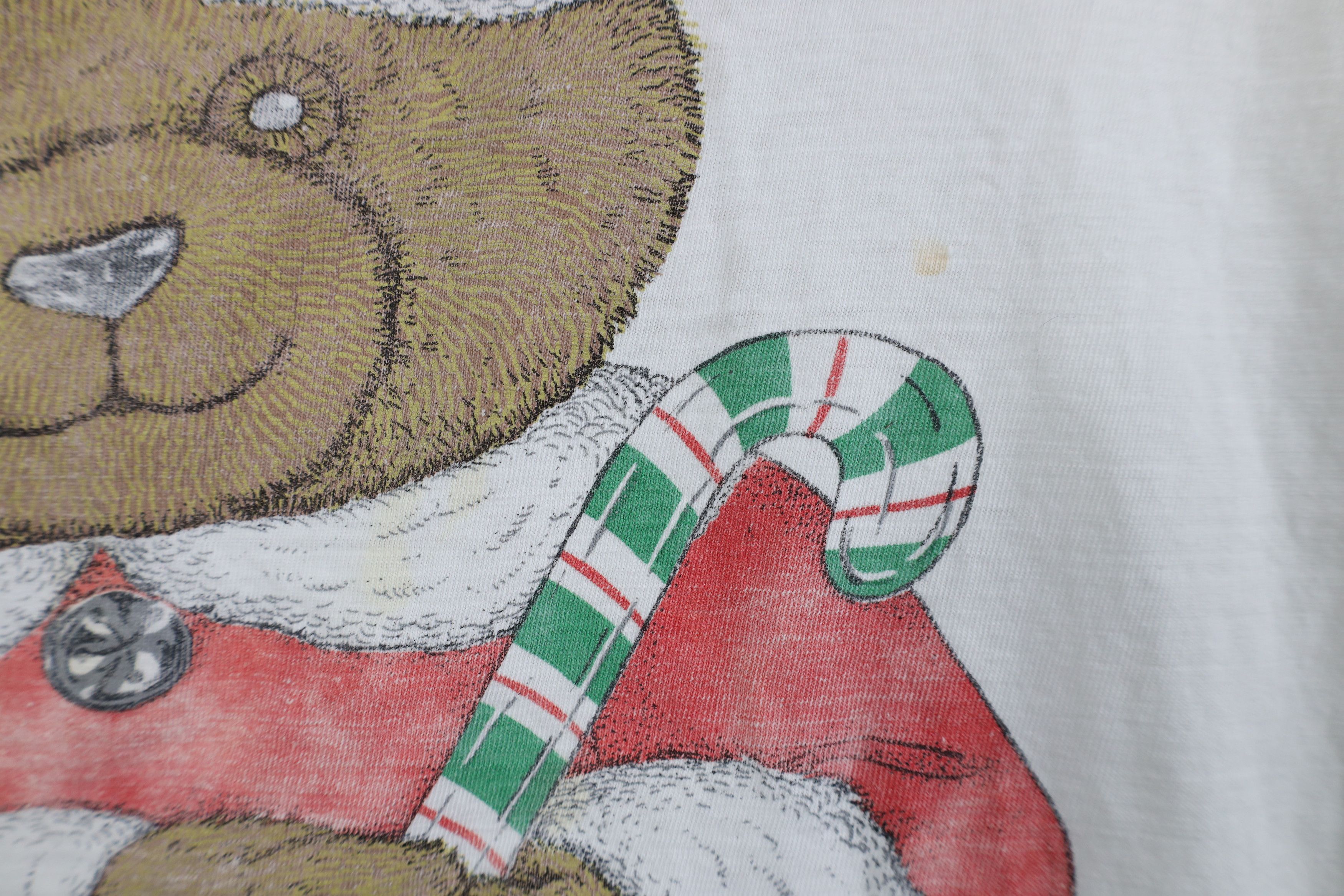 Vintage Vintage 90s Streetwear Christmas Bear Stuffed Animal T-Shirt Size XL / US 12-14 / IT 48-50 - 7 Thumbnail