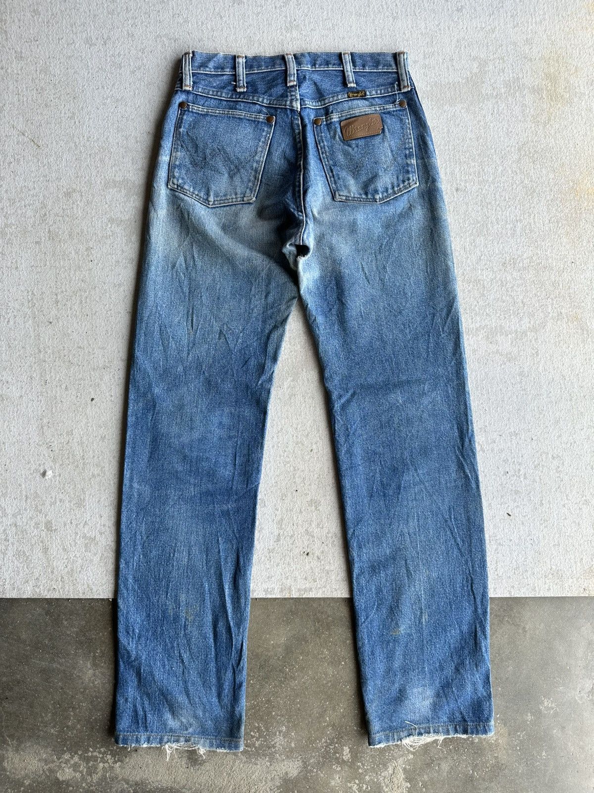 TAION Vintage WRANGLER Jeans Mudwash Talon Distressed Denim Pants Size US 28 / EU 44 - 10 Thumbnail
