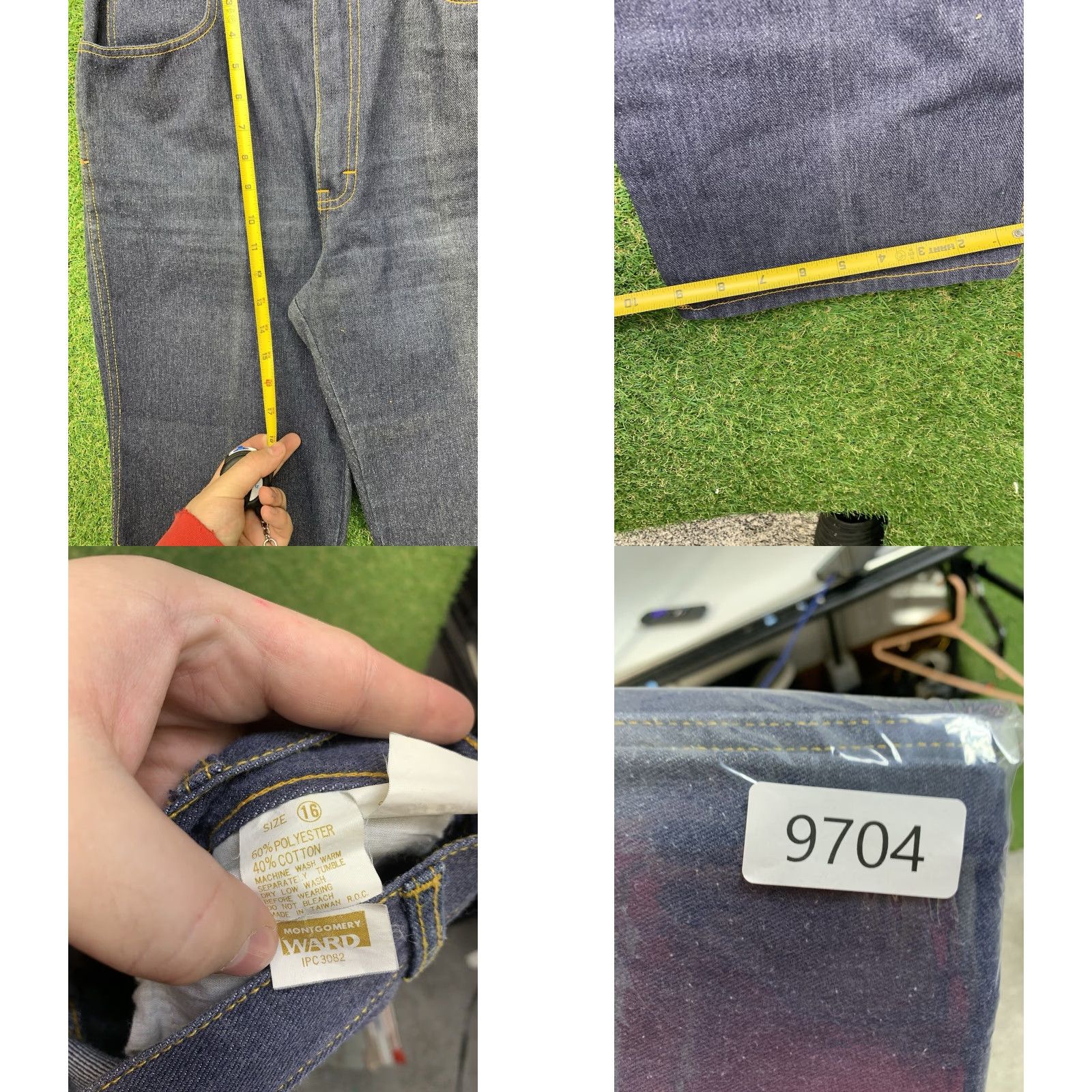 Vintage Vintage Montgomery Ward Jeans Womens 16 Regular 30x34 Denim Blue Mod Go-Go 1980s Womens Jeans Size 38" / US 16 / IT 52 - 8 Thumbnail