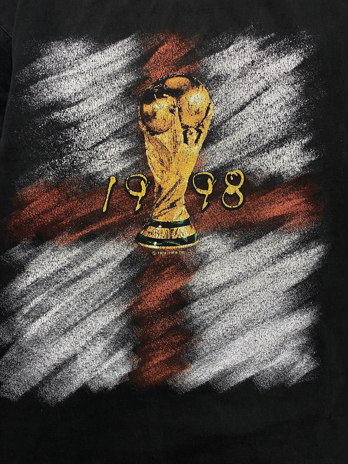 Adidas × Vintage France 98 FIFA black tee vintage 90s football soccer jersey Size US M / EU 48-50 / 2 - 2 Thumbnail