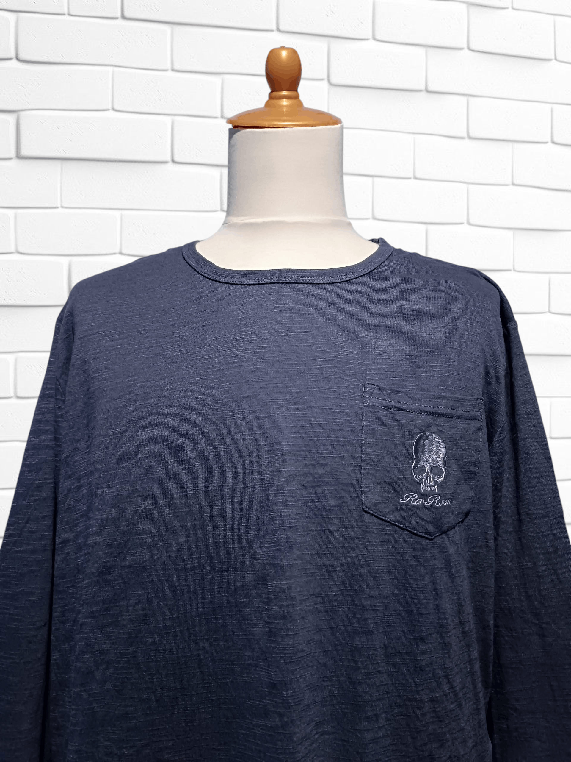 Roen Re:Reon Long Sleeve T-shirt Pocket Skull Size US XL / EU 56 / 4 - 2 Thumbnail