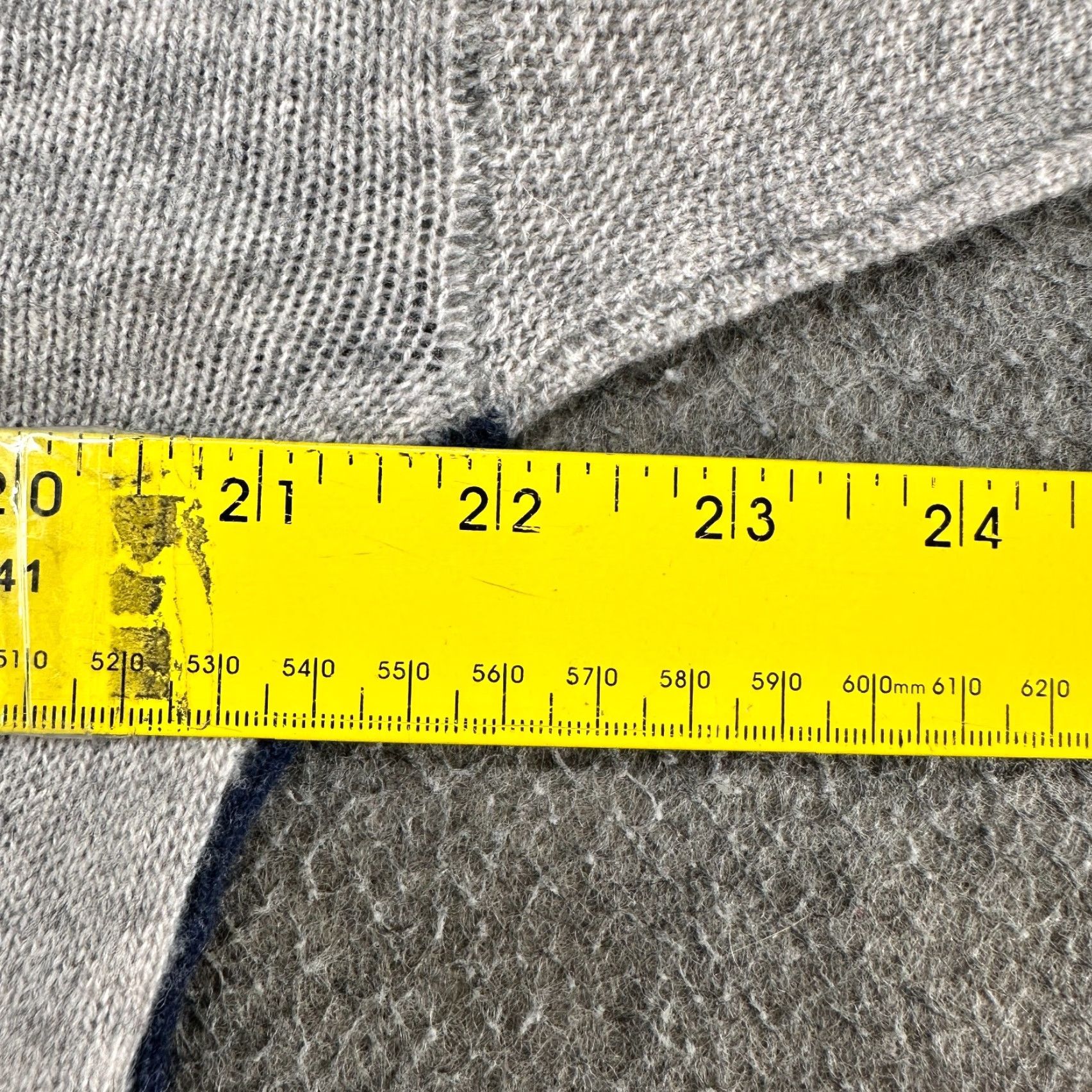 Vintage Philosophy Dane Lewis Sweater Womens L Blue Grey Pocket Long Sleeve Cashmere Size L / US 10 / IT 46 - 6 Thumbnail