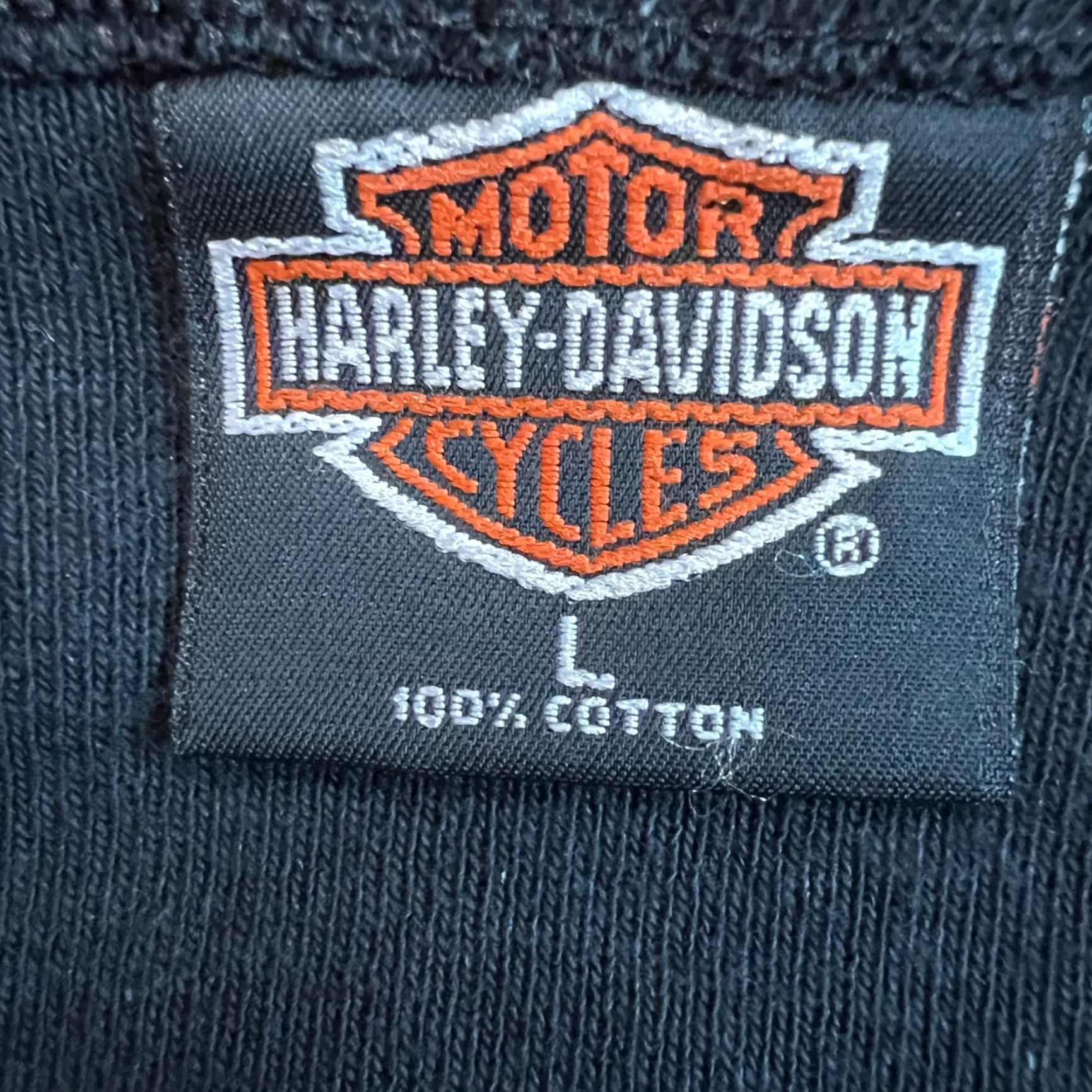Harley Davidson Harley-Davidson T-Shirt Category: Shirt Adult/L Women L Black 90s Sturgis Rally Deluxe Motor Co Womens Large Black 90s Biker Motorcycle USA Seller Size L / US 10 / IT 46 - 6 Thumbnail
