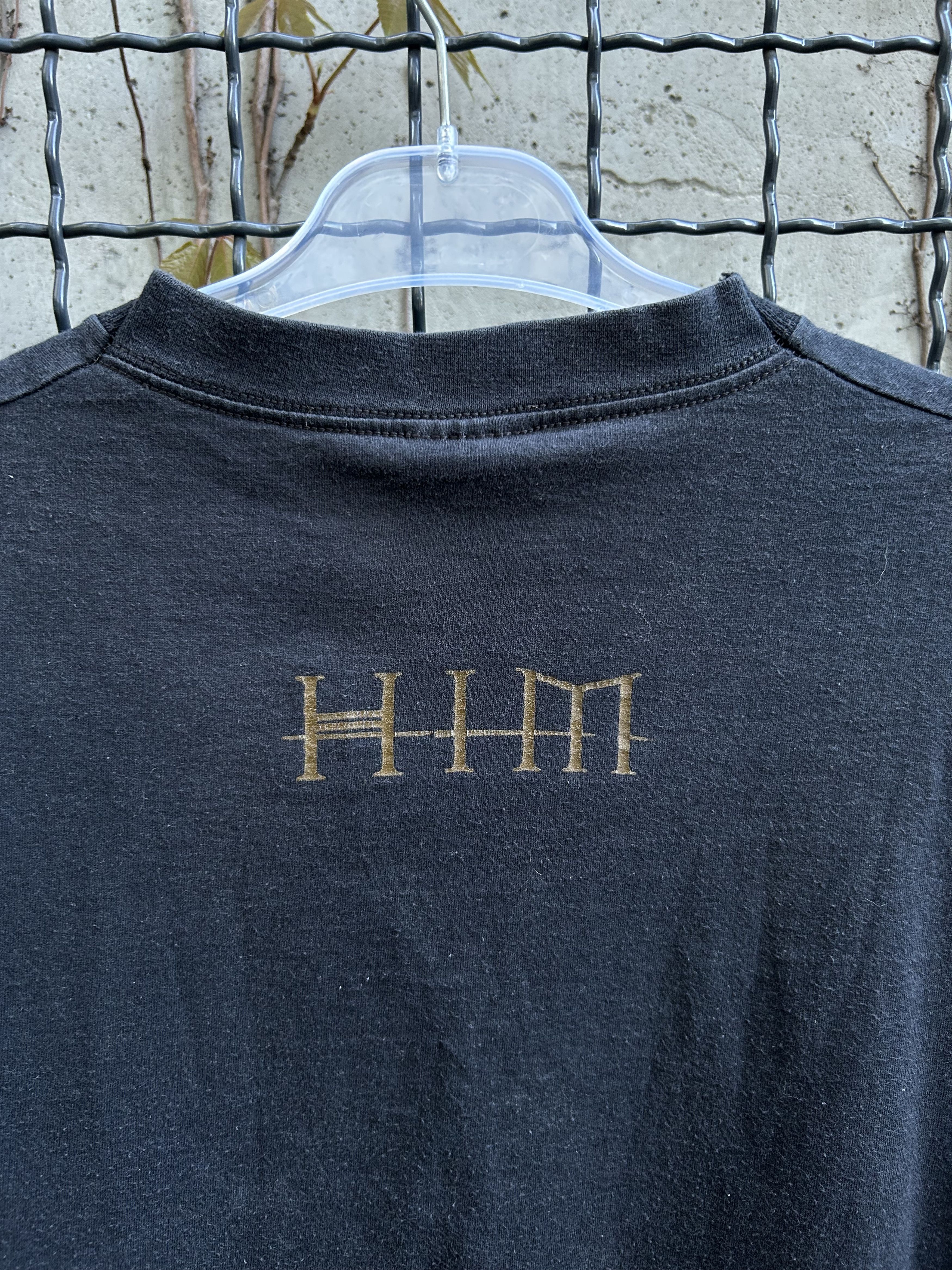 Band Tees × Vintage Vintage 2000s HIM Rock Band T-shirt Size US L / EU 52-54 / 3 - 11 Thumbnail