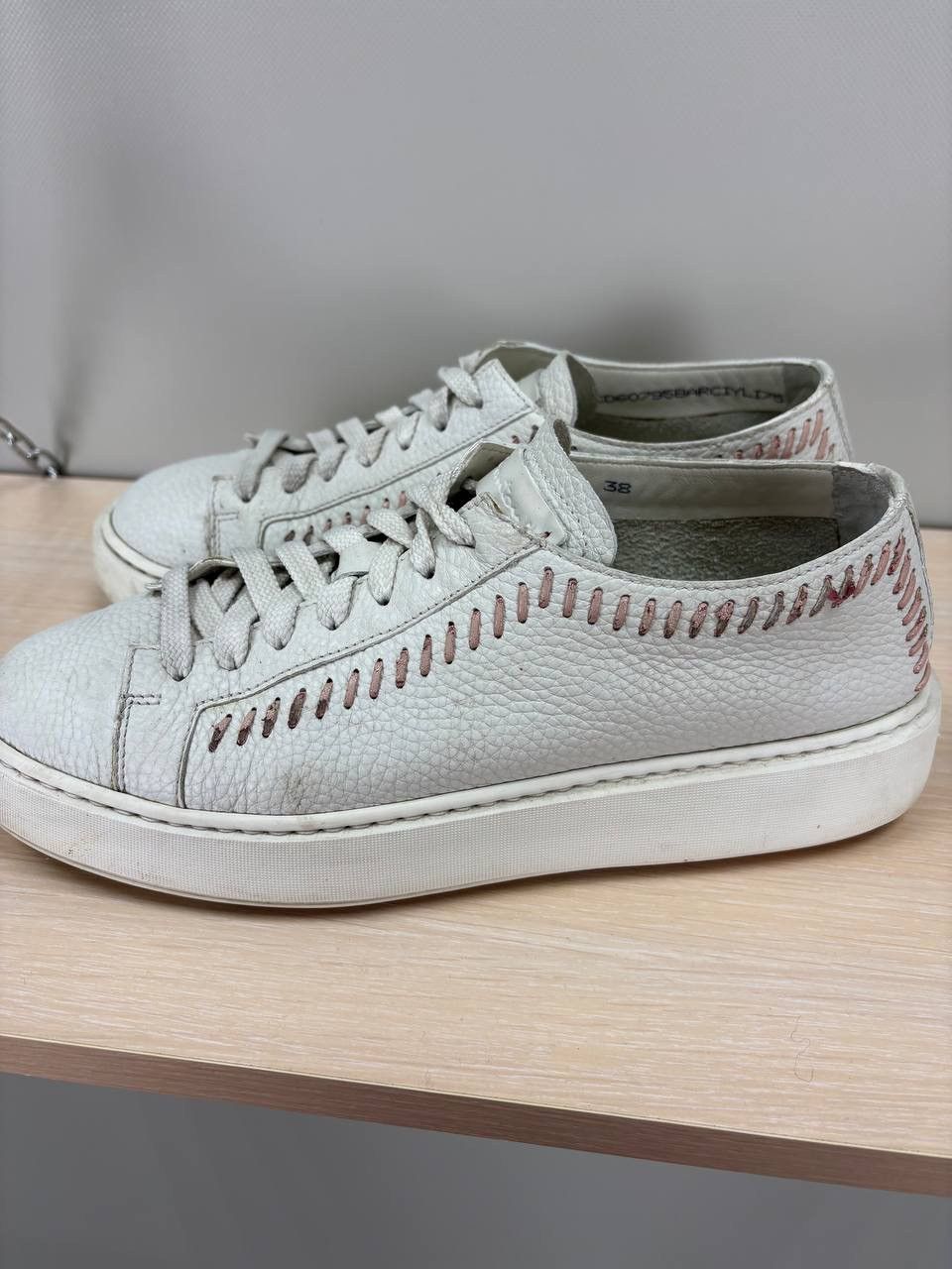 Designer × Santoni Womens sneakers Santoni Size 38 Color White Size US 8 / IT 38 - 6 Thumbnail
