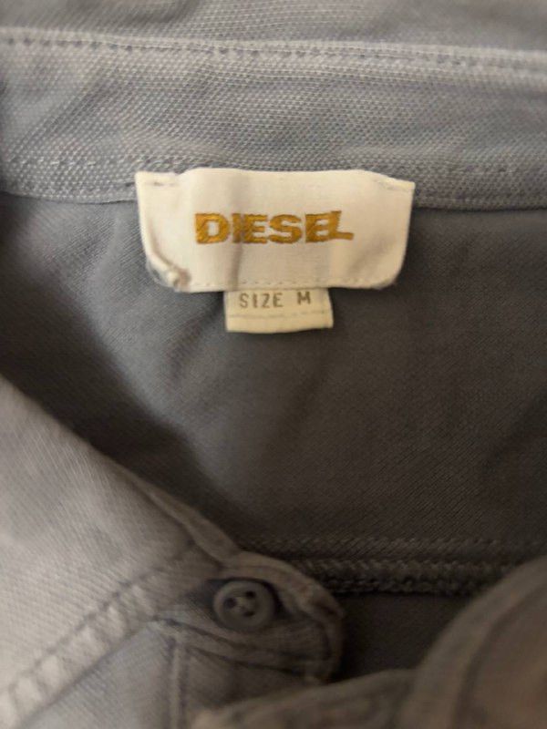 Diesel Diesel Vintage Y2K 2000s Logo T-Shirt in Grey, Size M Size US M / EU 48-50 / 2 - 9 Thumbnail
