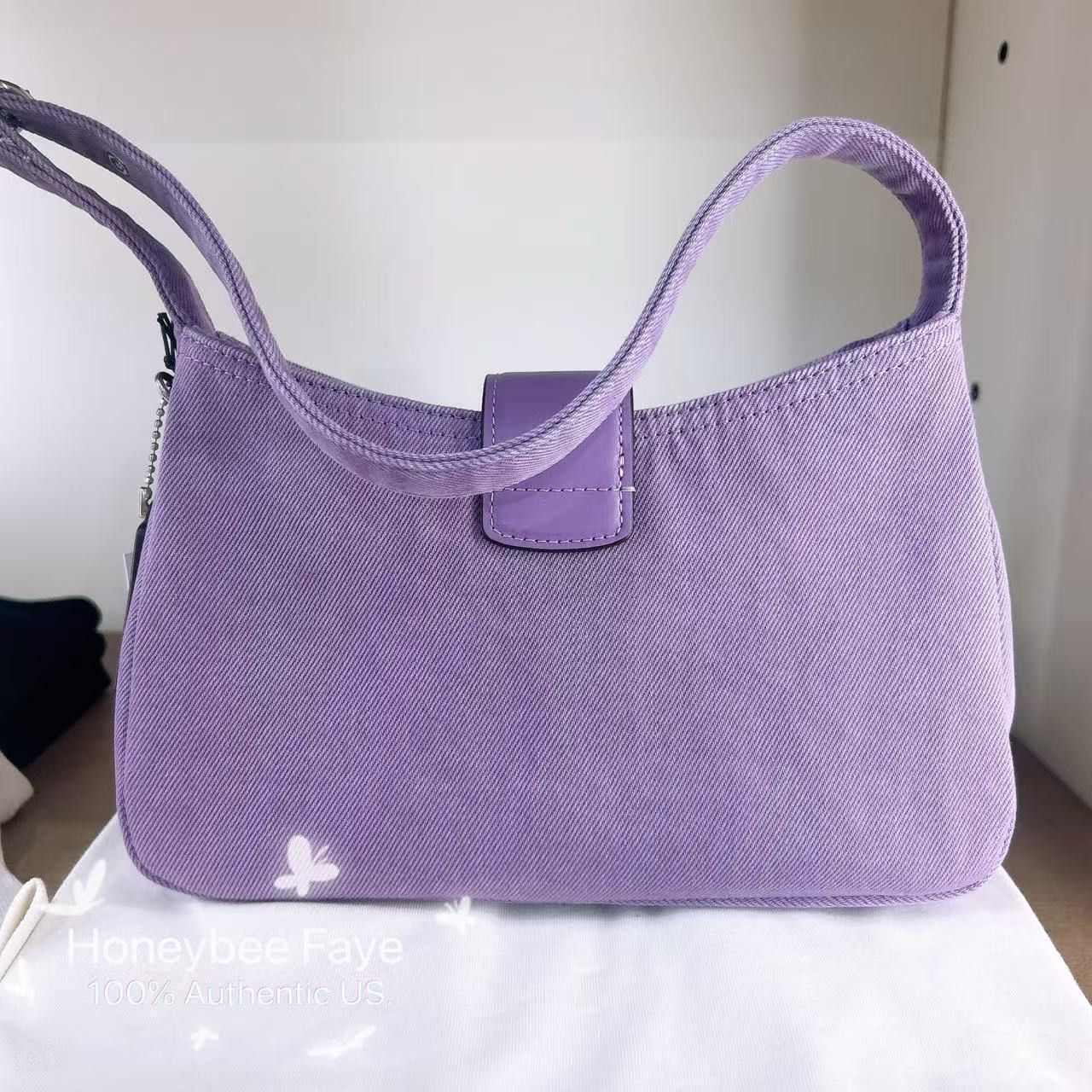 Coach Eliza Shoulder Bag CBR14 denim/Silver/Iris Size ONE SIZE - 2 Thumbnail