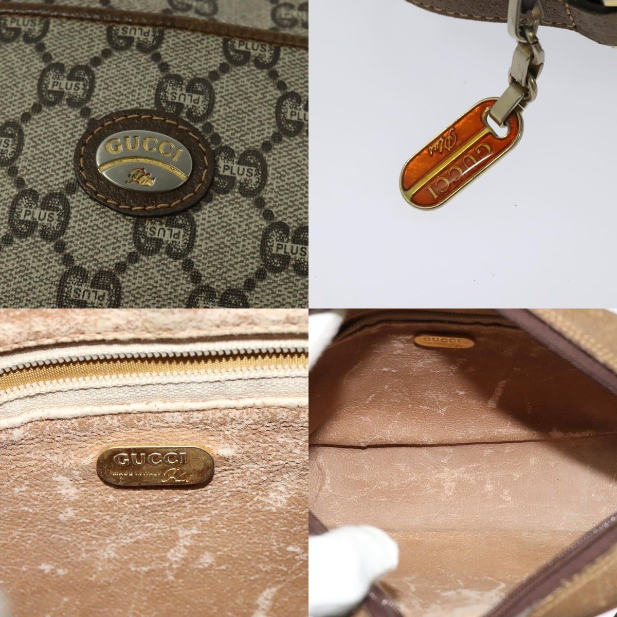 Gucci GUCCI GG Plus Supreme Shoulder Bag Pvc Beige Gold Size ONE SIZE - 11 Thumbnail