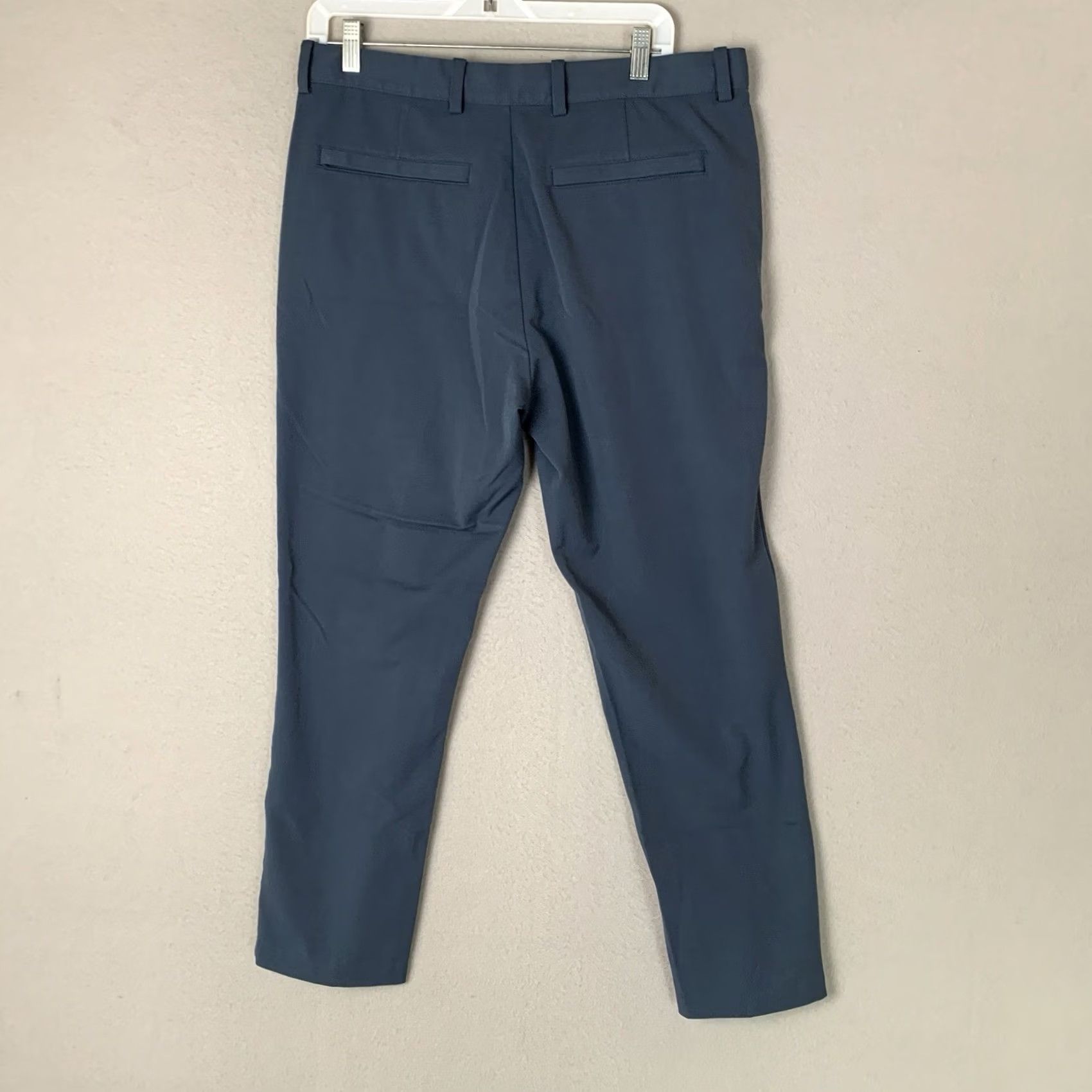 Quince Quince Pants Men 32x28 Ocean Blue Ultra-Stretch 24/7 Smart Chino Office Siren Size US 32 / EU 48 - 2 Thumbnail